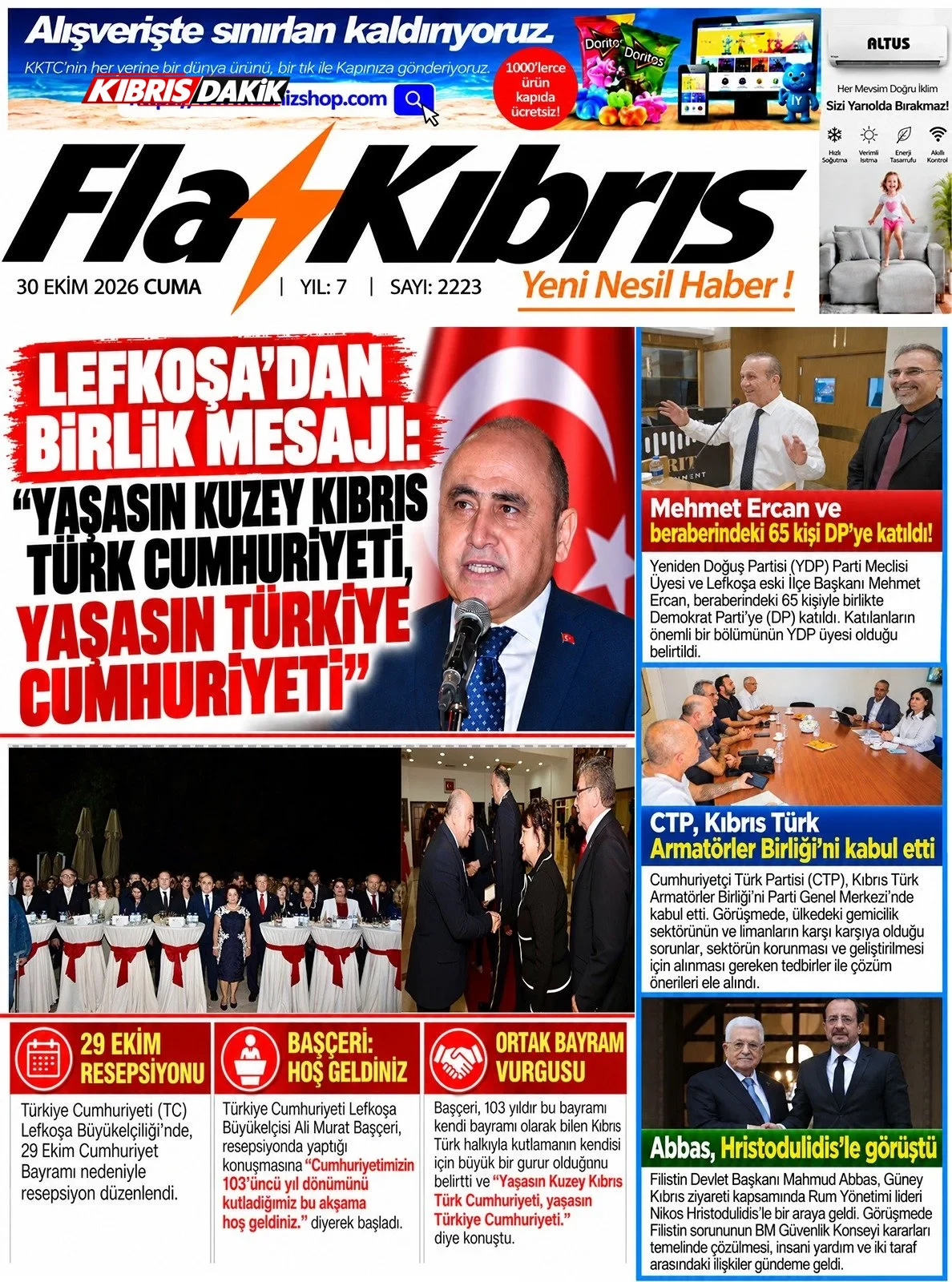 Gazete Manşetleri - 30 Ekim 2026 - 21