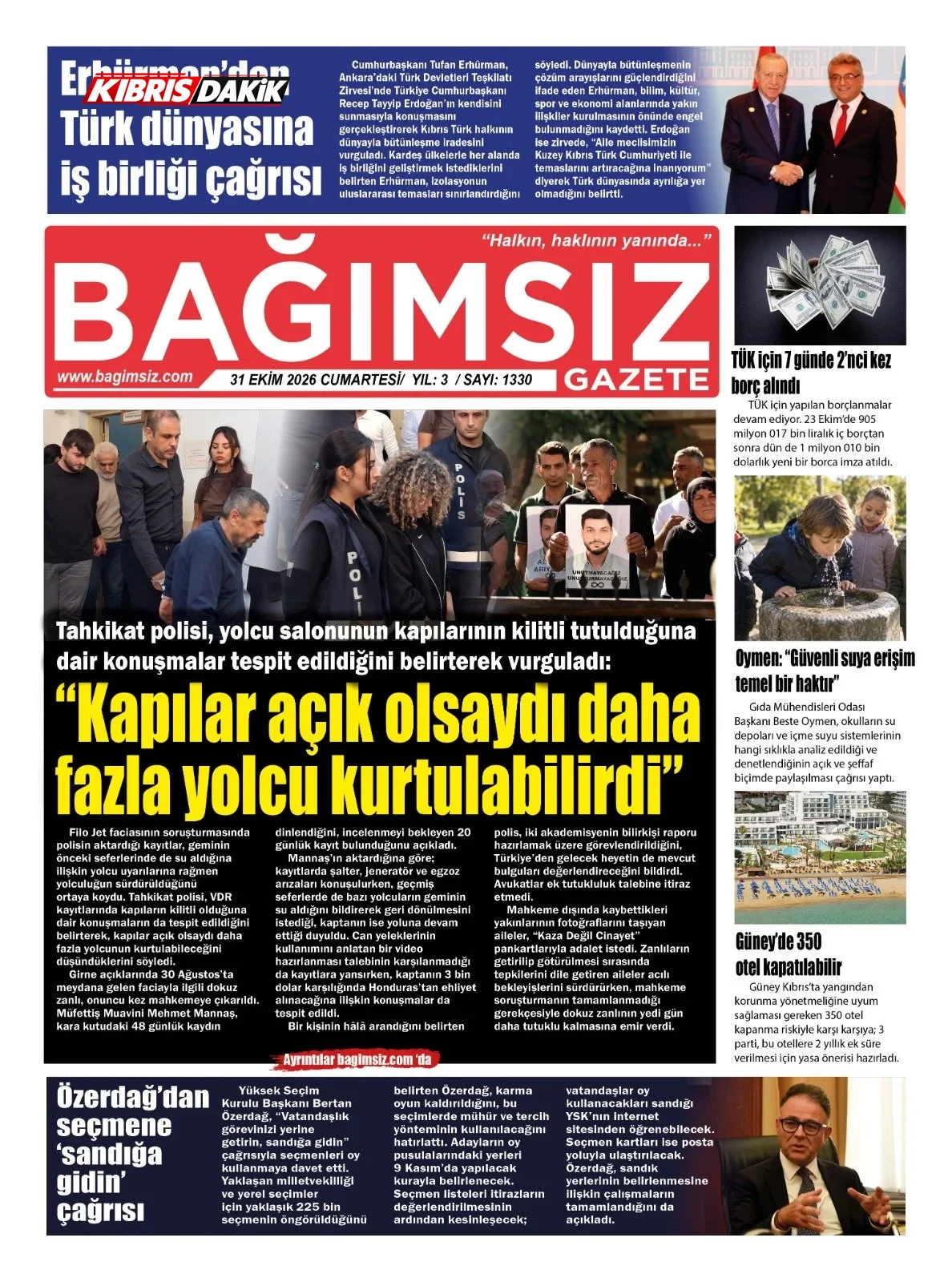Gazete Manşetleri - 31 ekim 2026 - 3
