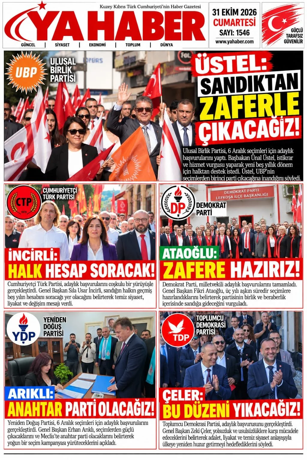Gazete Manşetleri - 31 Ekim 2026 - 36