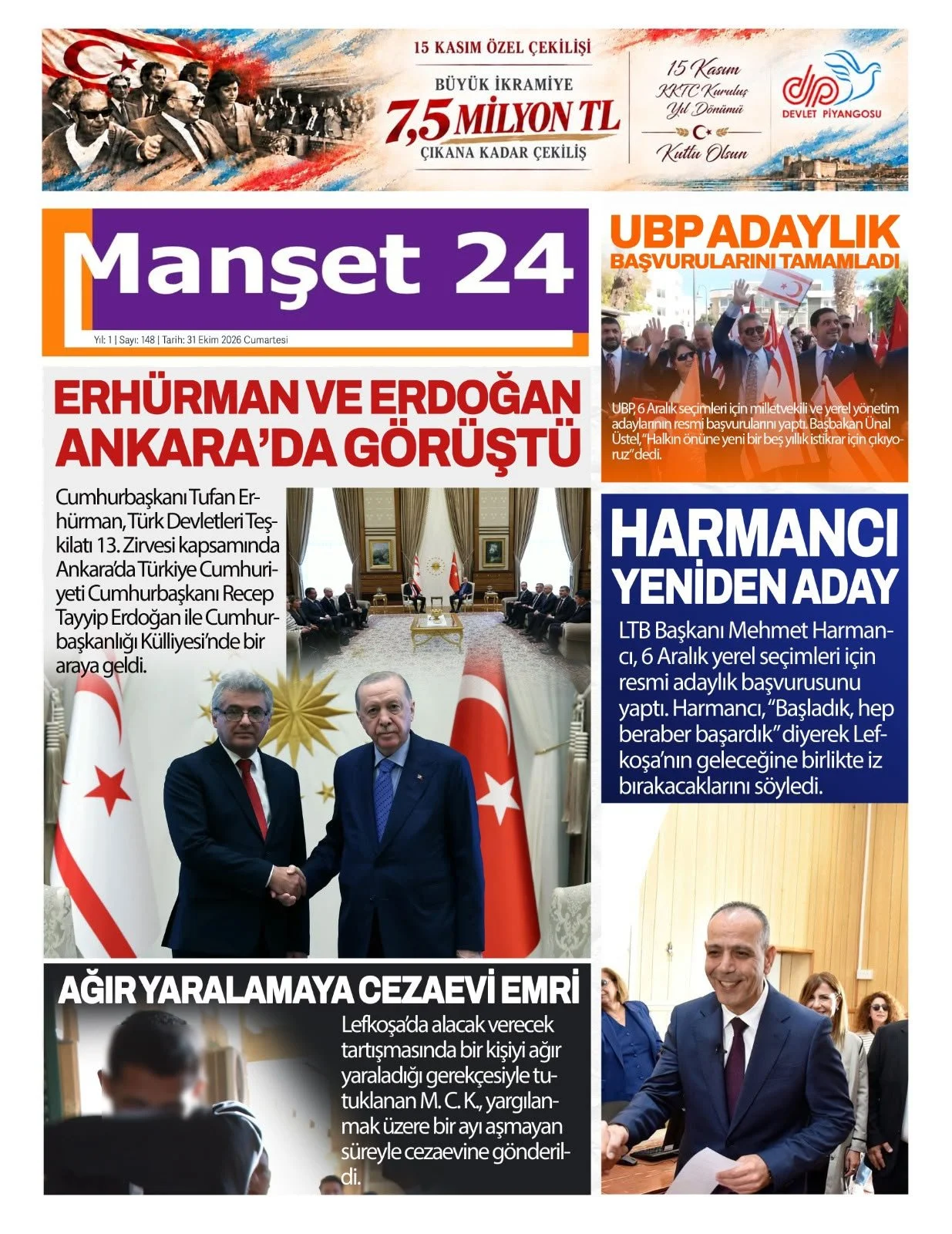 Gazete Manşetleri - 31 Ekim 2026 - 34