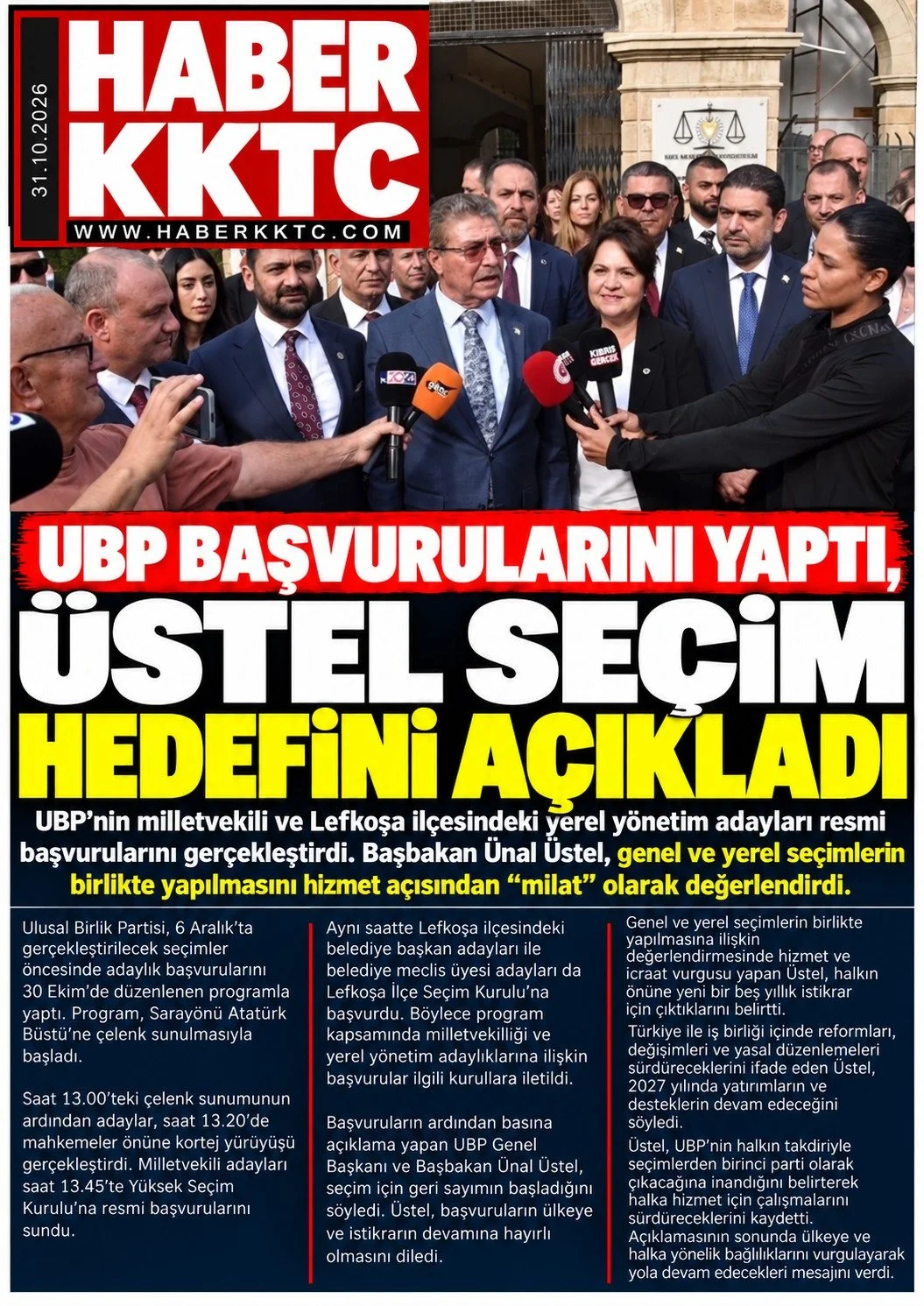 Gazete Manşetleri - 31 Ekim 2026 - 35