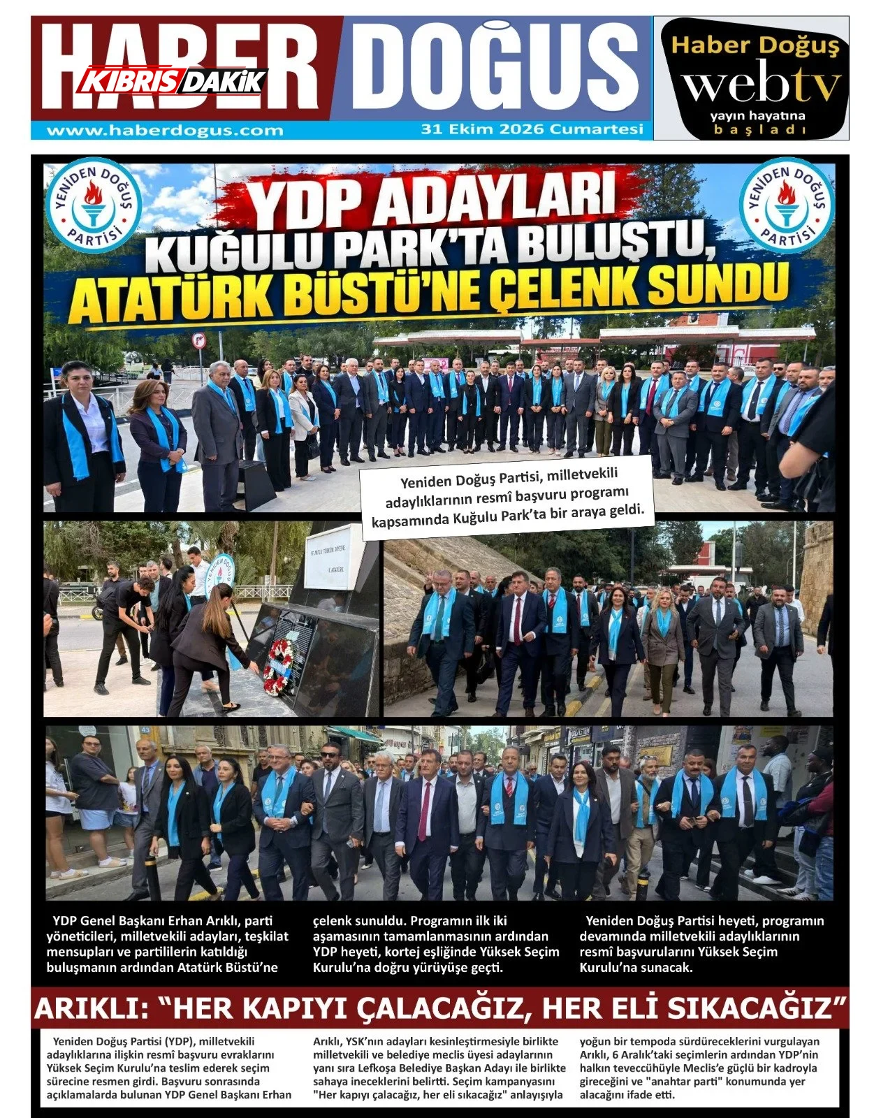 Gazete Manşetleri - 31 Ekim 2026 - 17