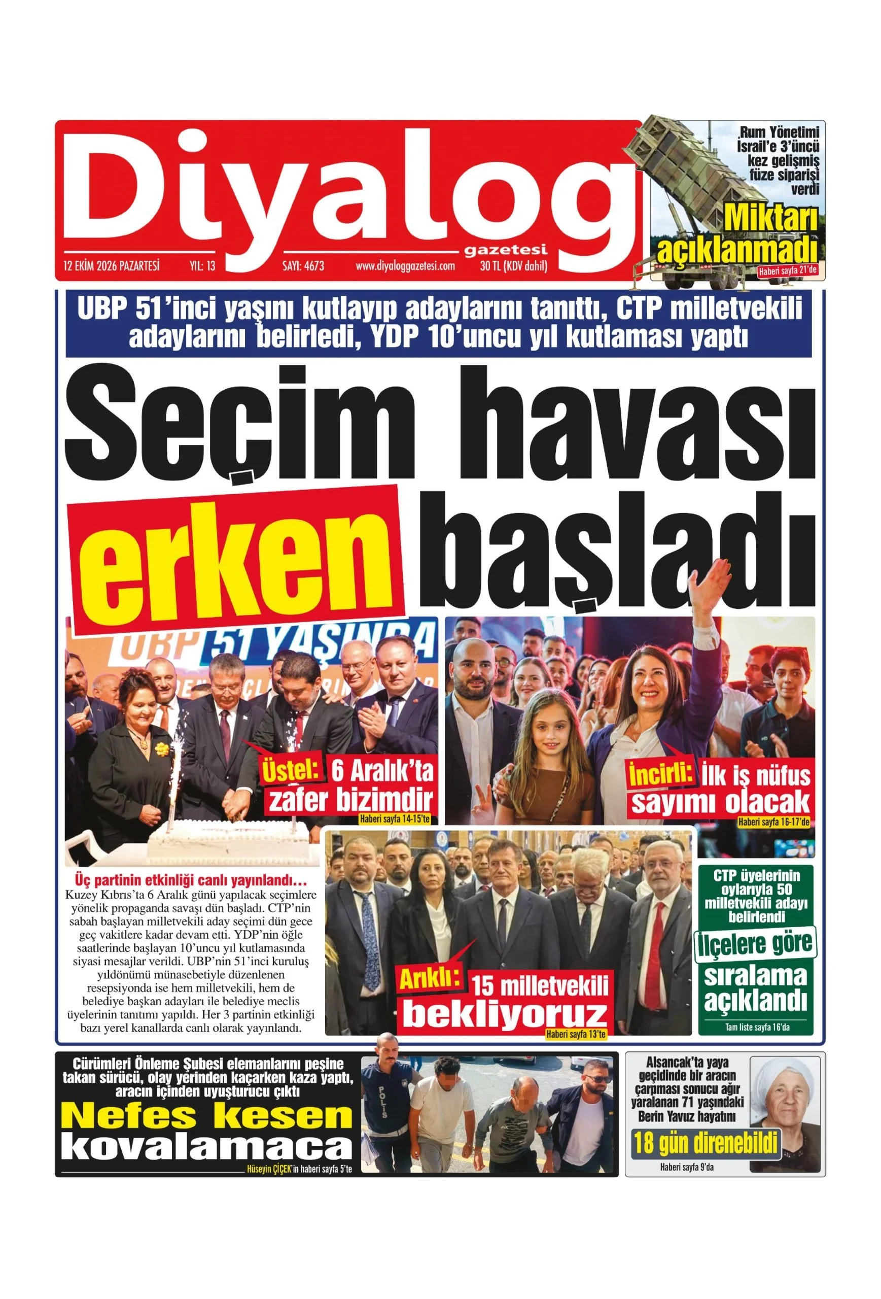 Gazete Manşetleri- 12 Ekim 2026 - 7