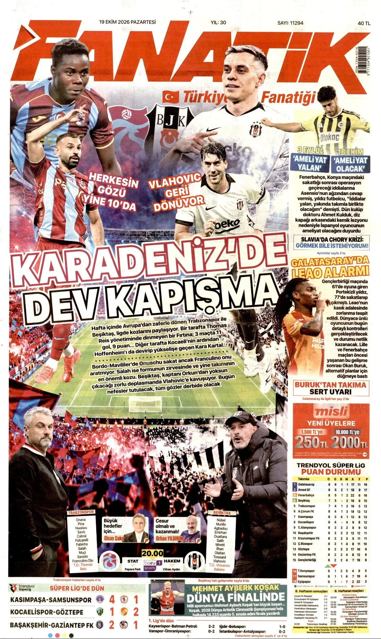 Gazete Manşetleri - 19 Ekim 2026 - 52