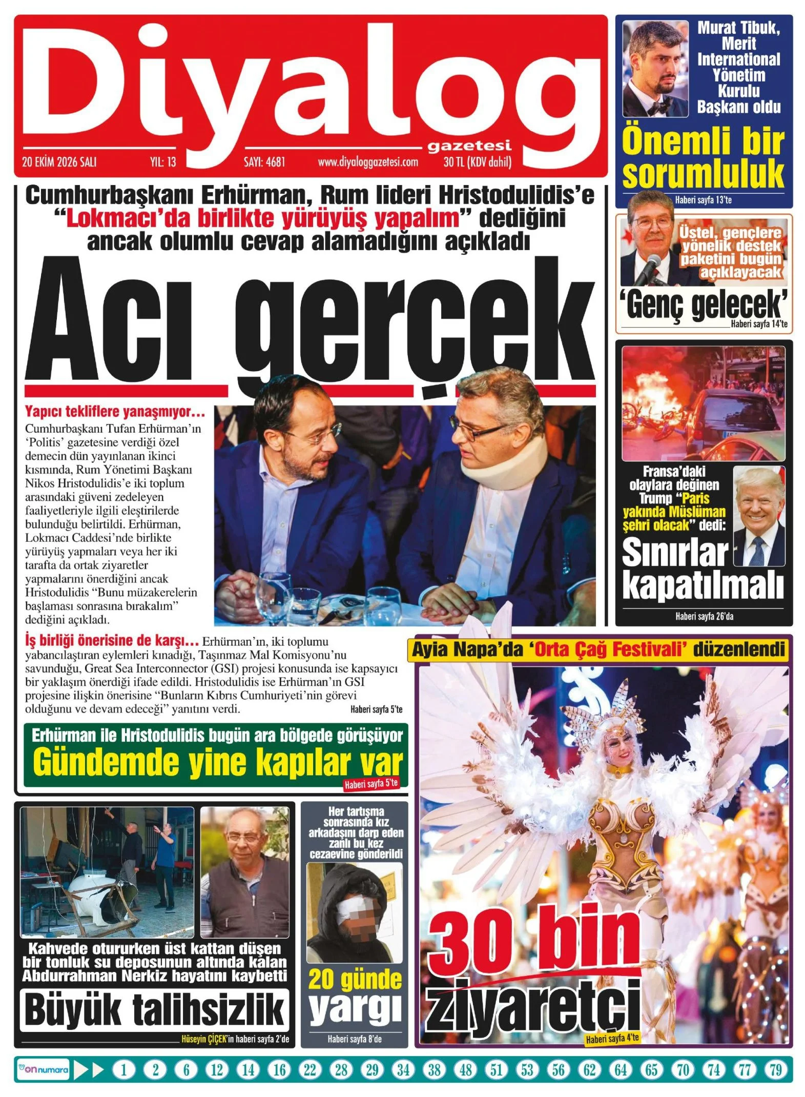 Gazete Manşetleri - 20 Ekim Salı - 6
