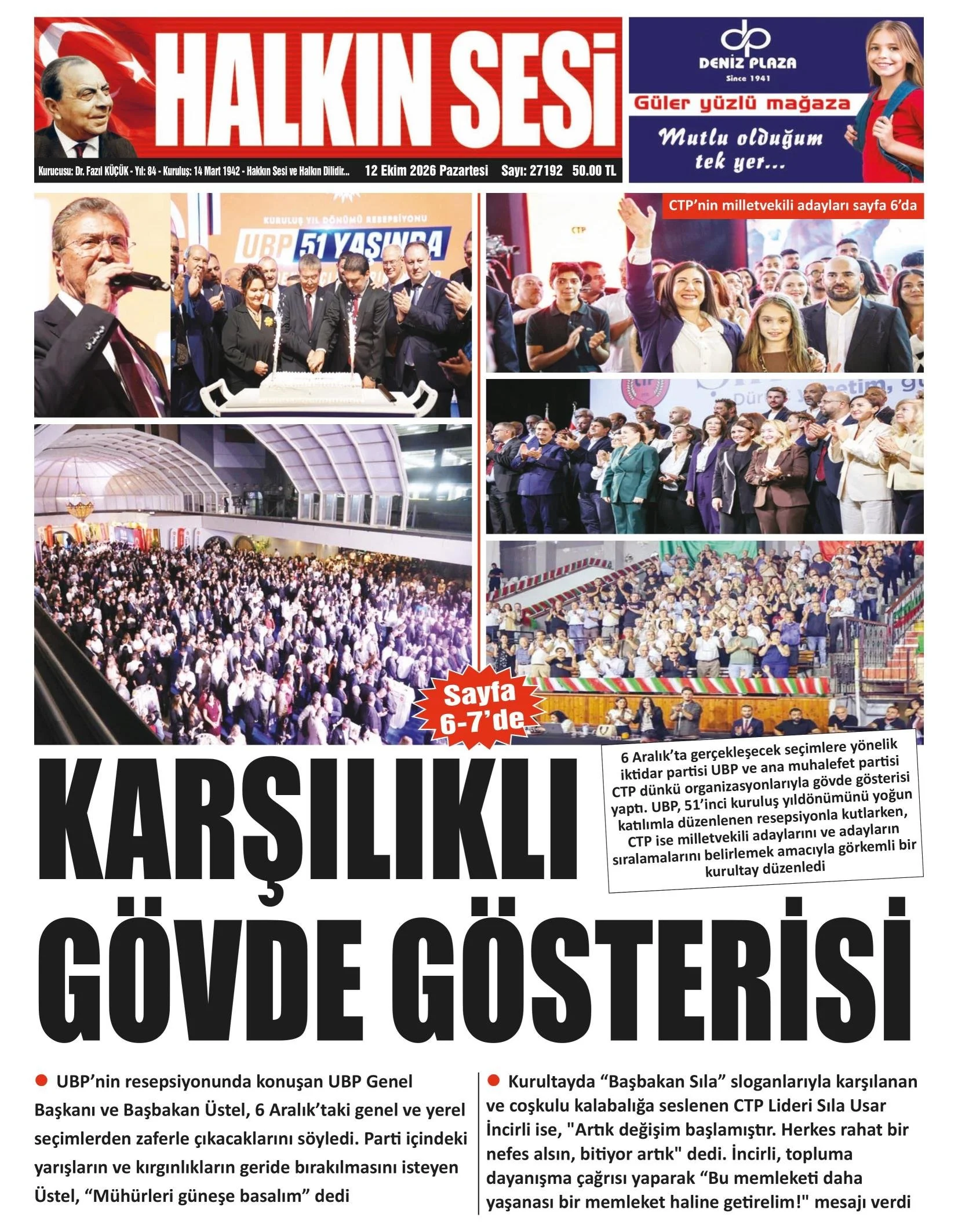 Gazete Manşetleri- 12 Ekim 2026 - 5
