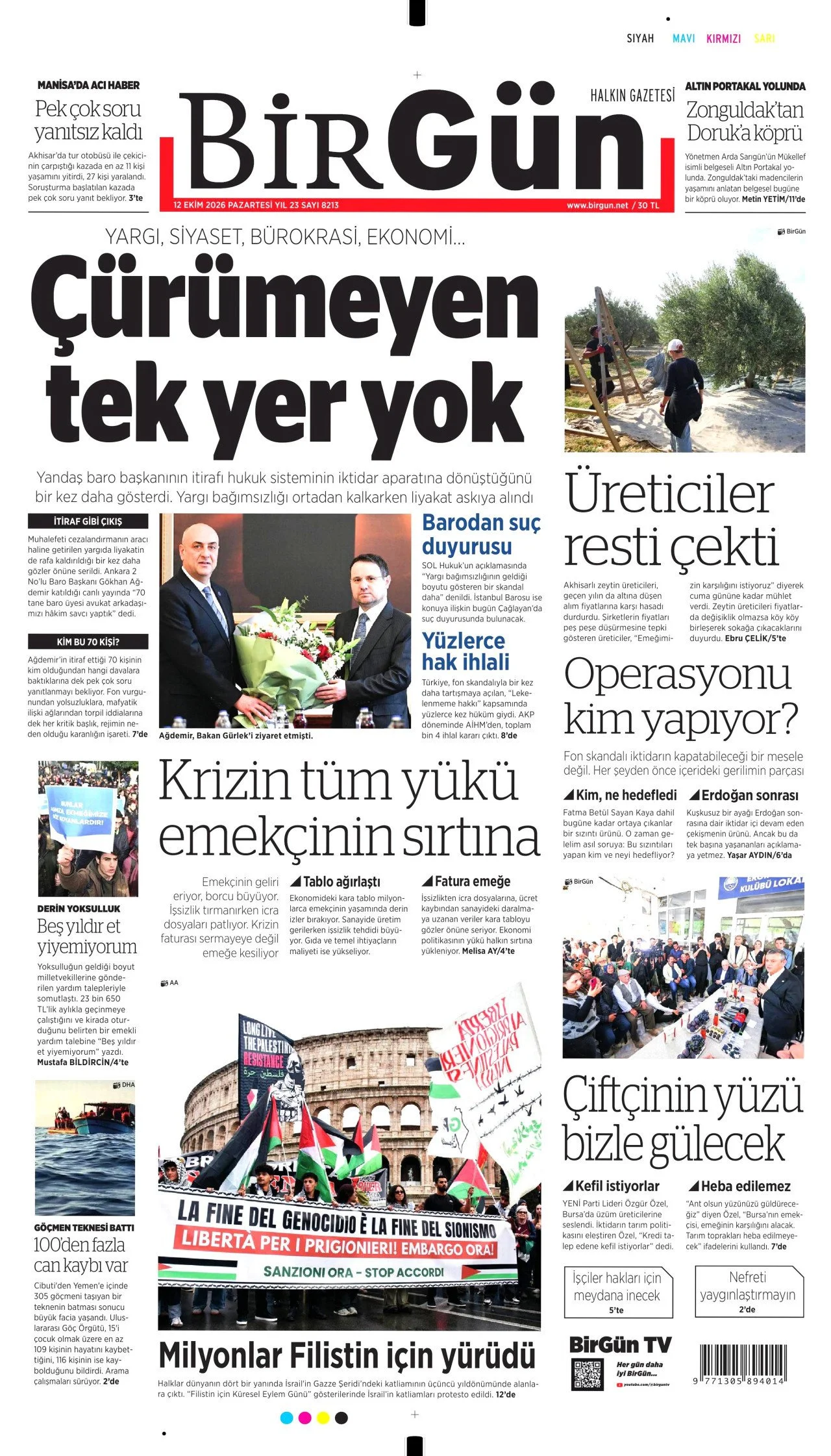 Gazete Manşetleri- 12 Ekim 2026 - 38