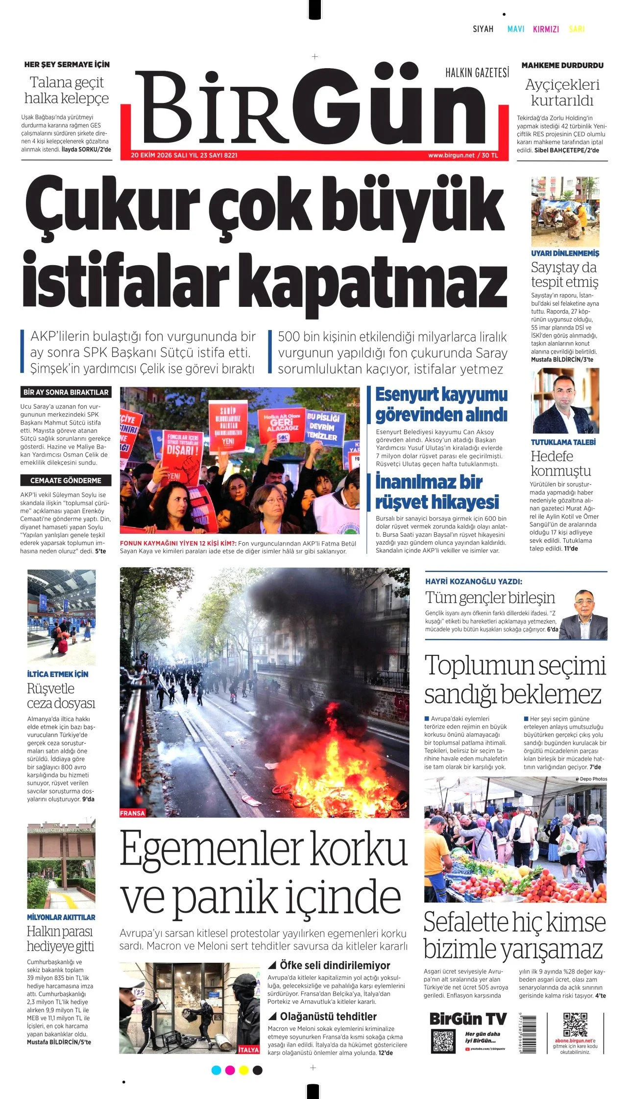 Gazete Manşetleri - 20 Ekim Salı - 51