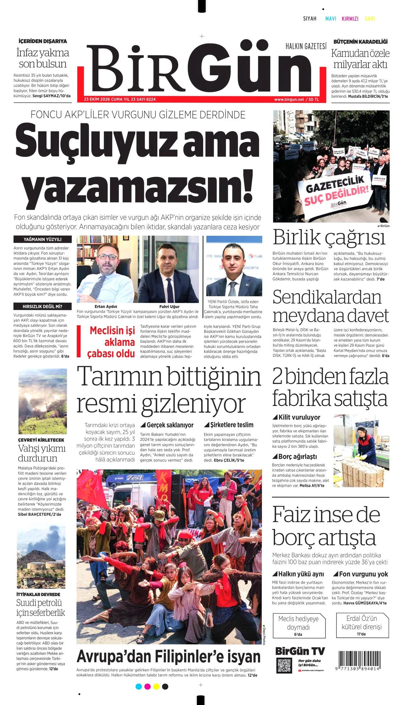 Gazete Manşetleri - 23 Ekim 2024 - 47