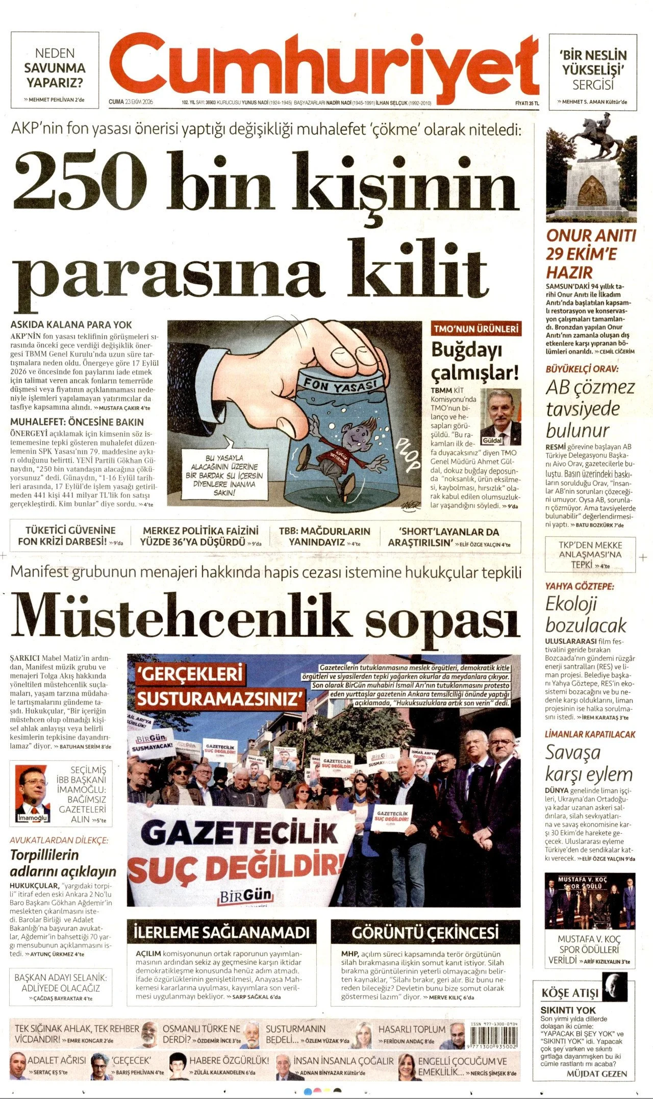 Gazete Manşetleri - 23 Ekim 2024 - 46
