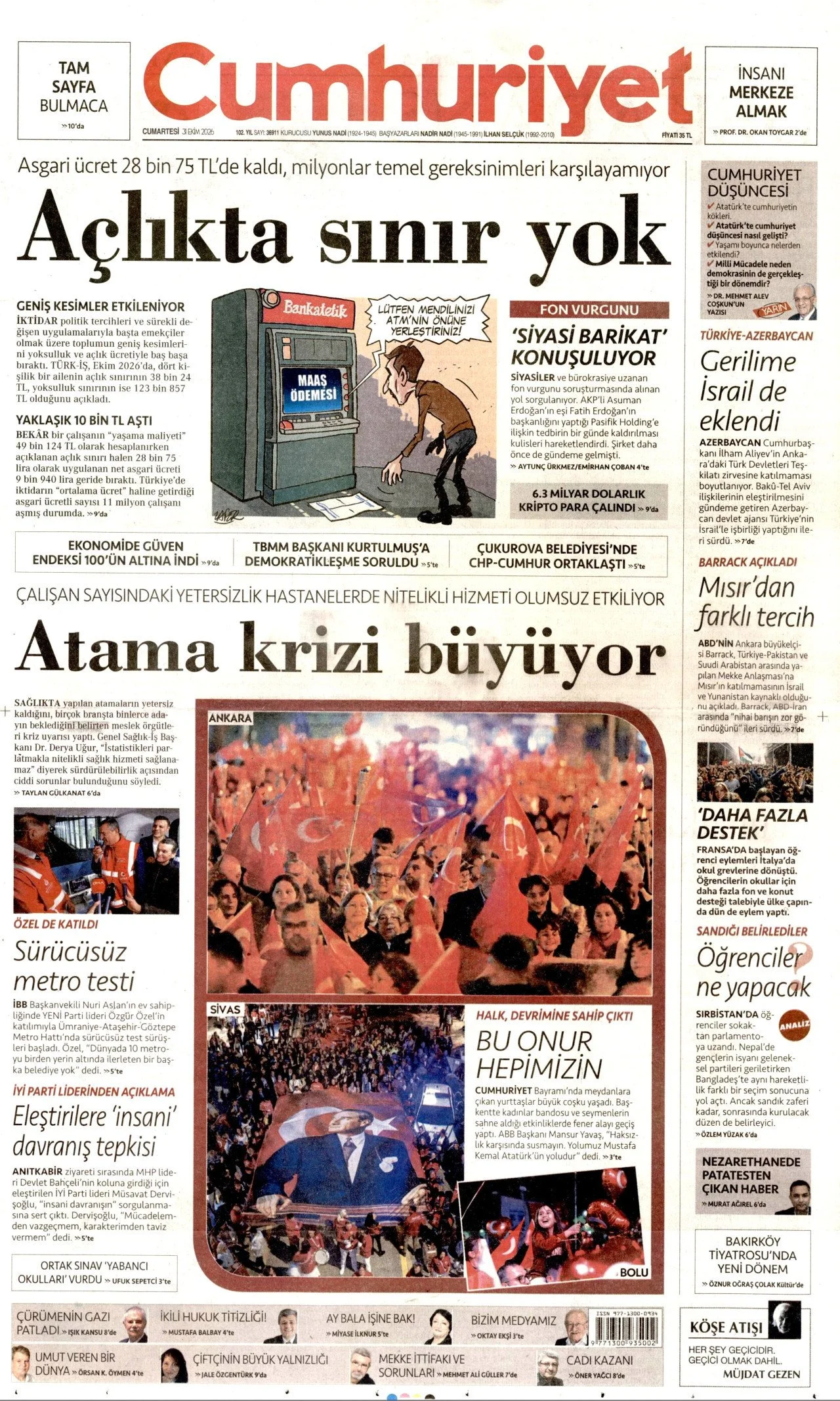 Gazete Manşetleri - 31 Ekim 2026 - 42