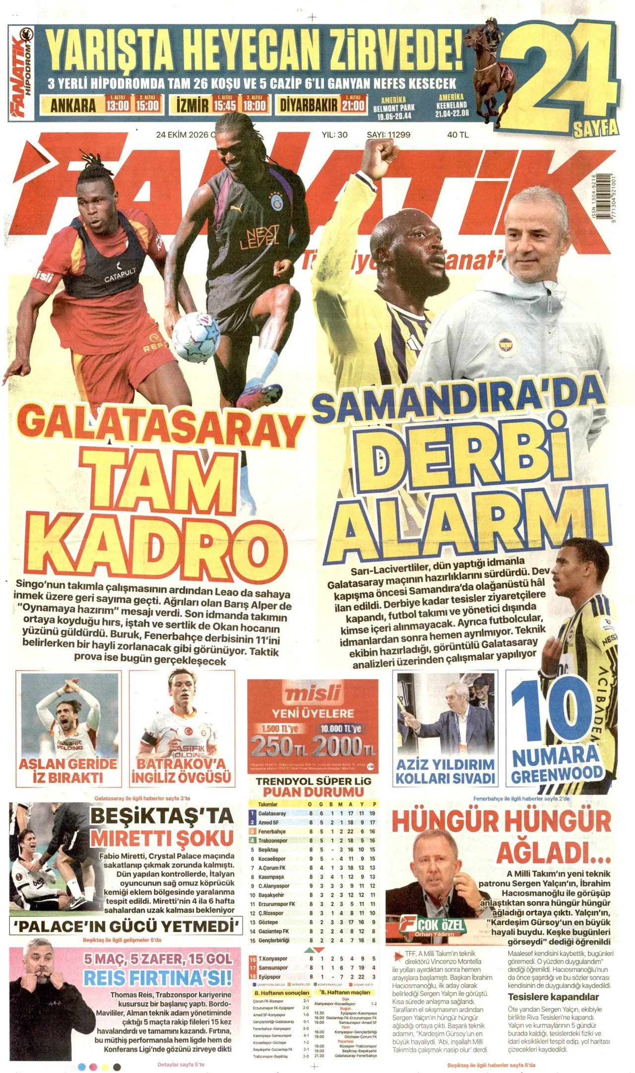 Gazete Manşetleri - 24 Ekim 2026 - 36