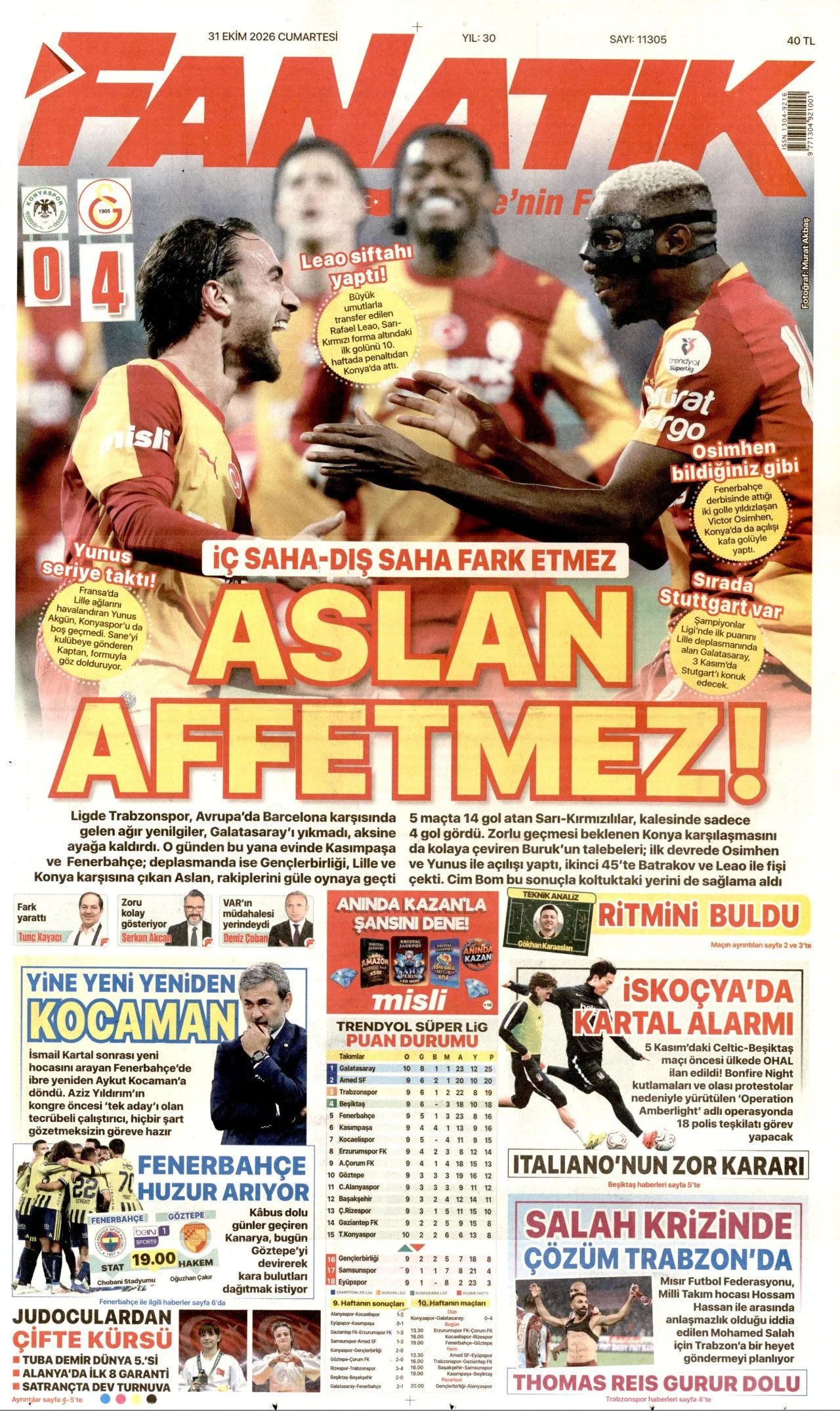 Gazete Manşetleri - 31 Ekim 2026 - 44