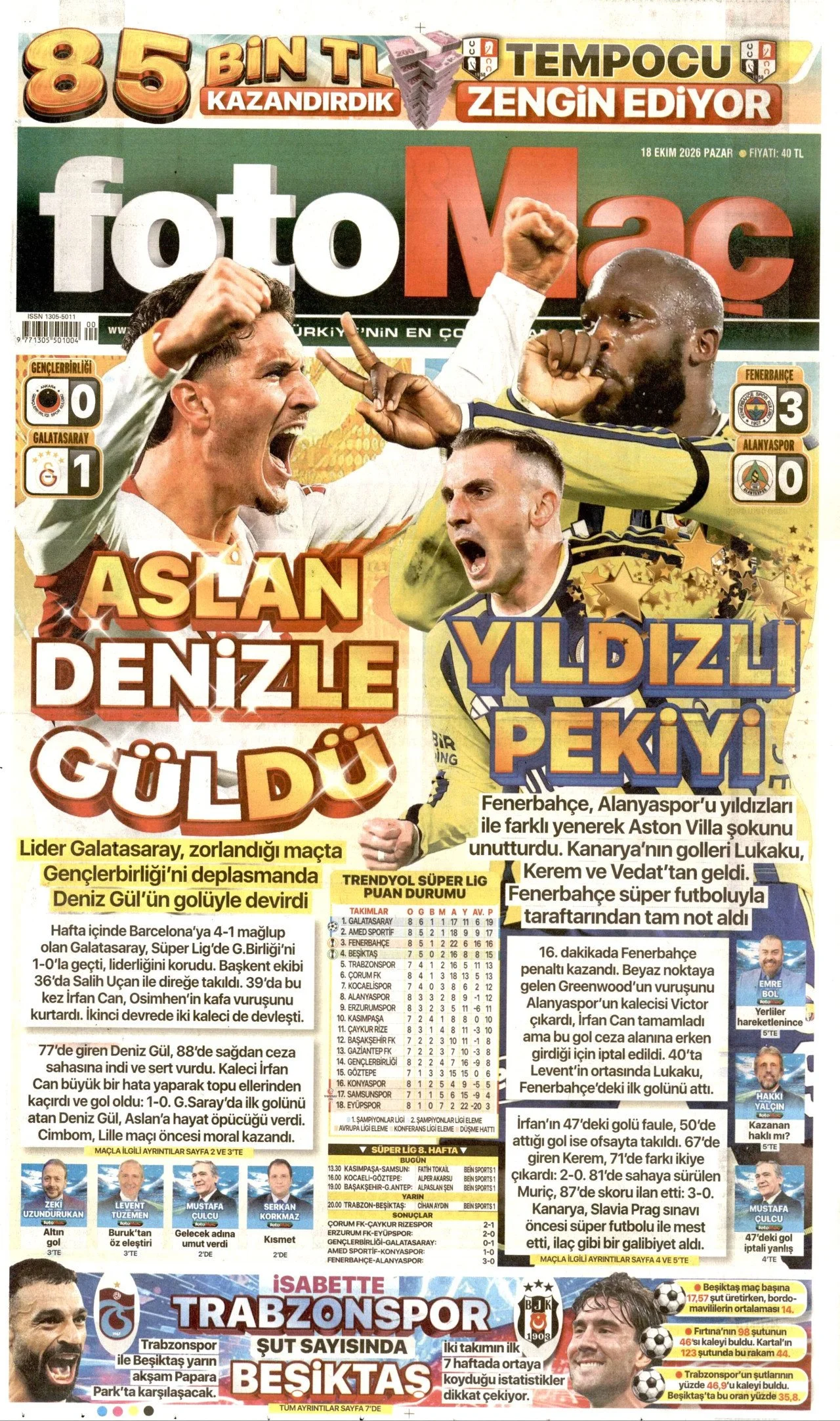 Gazete Manşetleri - 18 Ekim 2026 - 31