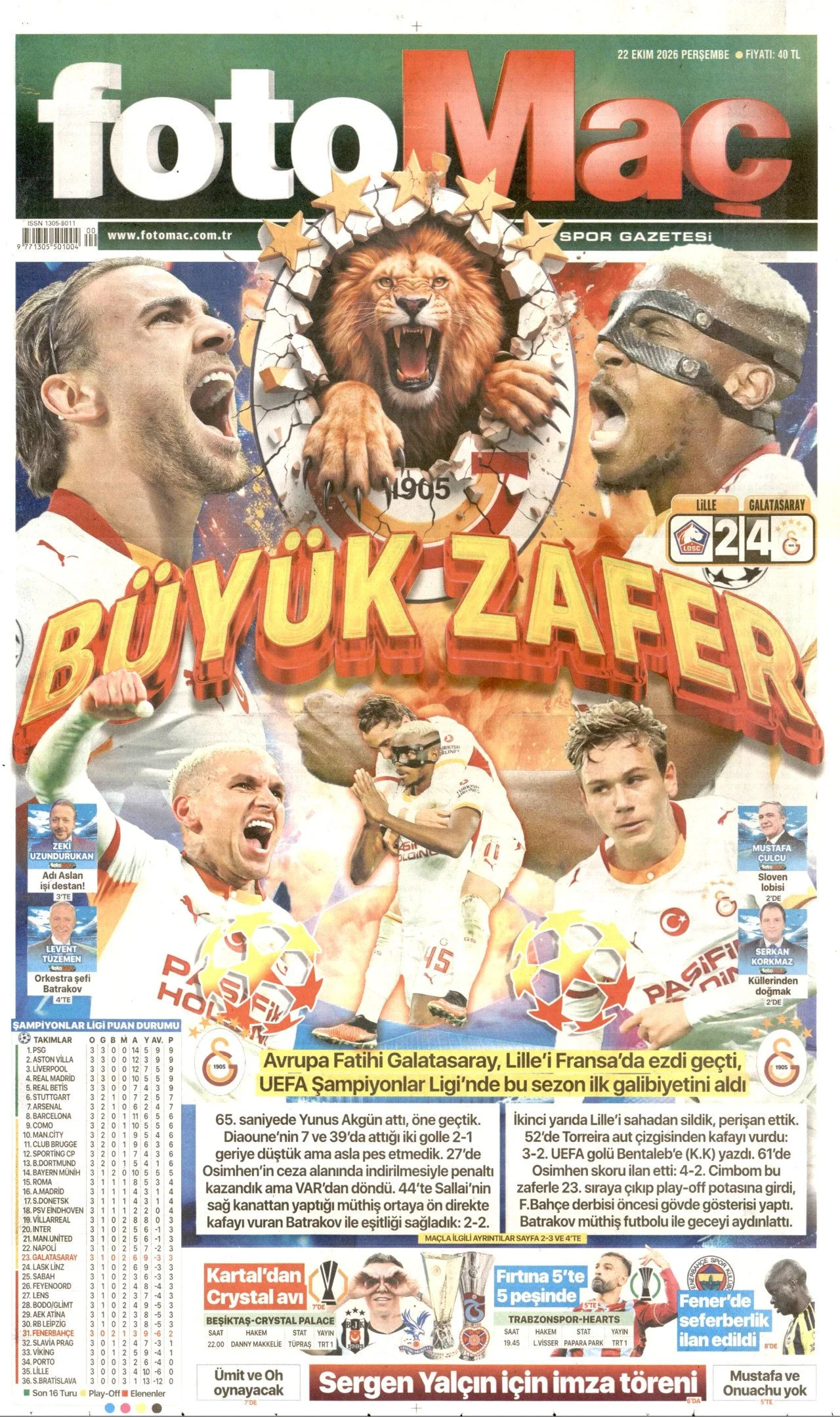 Gazete Manşetleri - 22 Ekim 2026 - 50