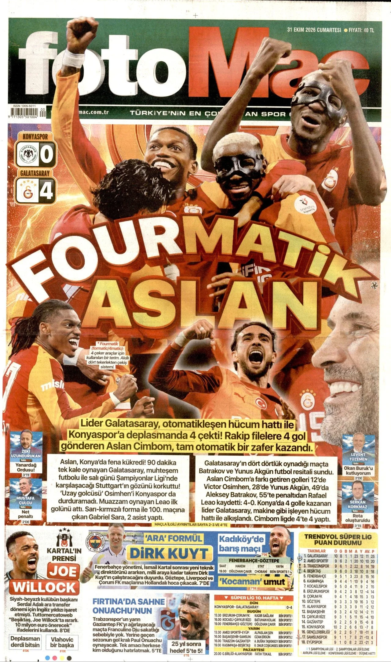 Gazete Manşetleri - 31 Ekim 2026 - 45