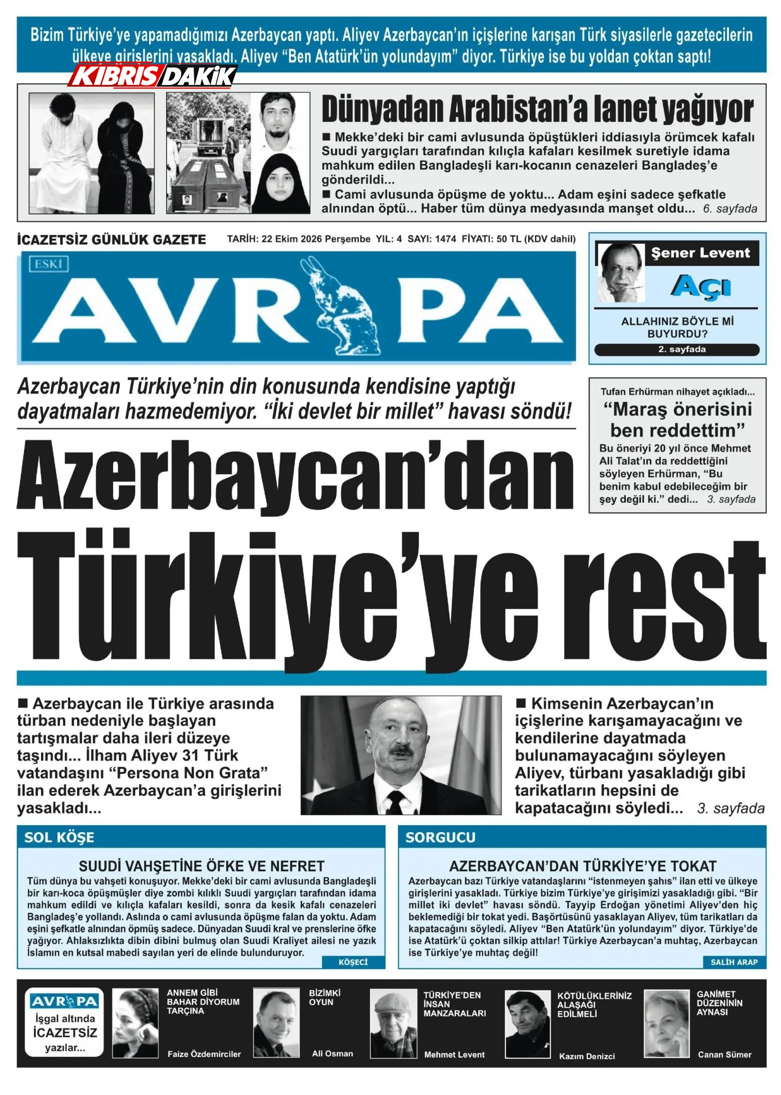 Gazete Manşetleri - 22 Ekim 2026 - 8