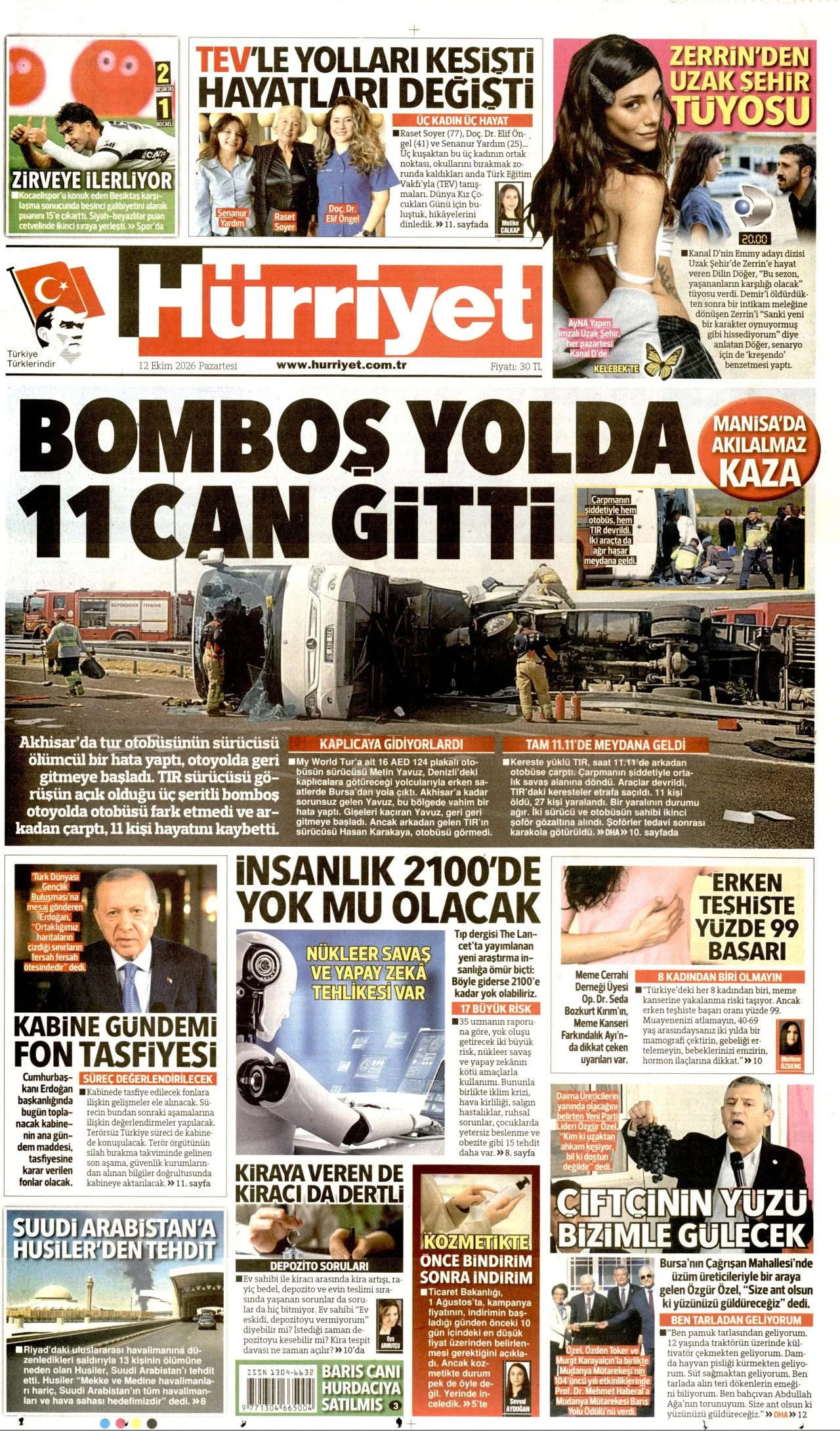 Gazete Manşetleri- 12 Ekim 2026 - 34