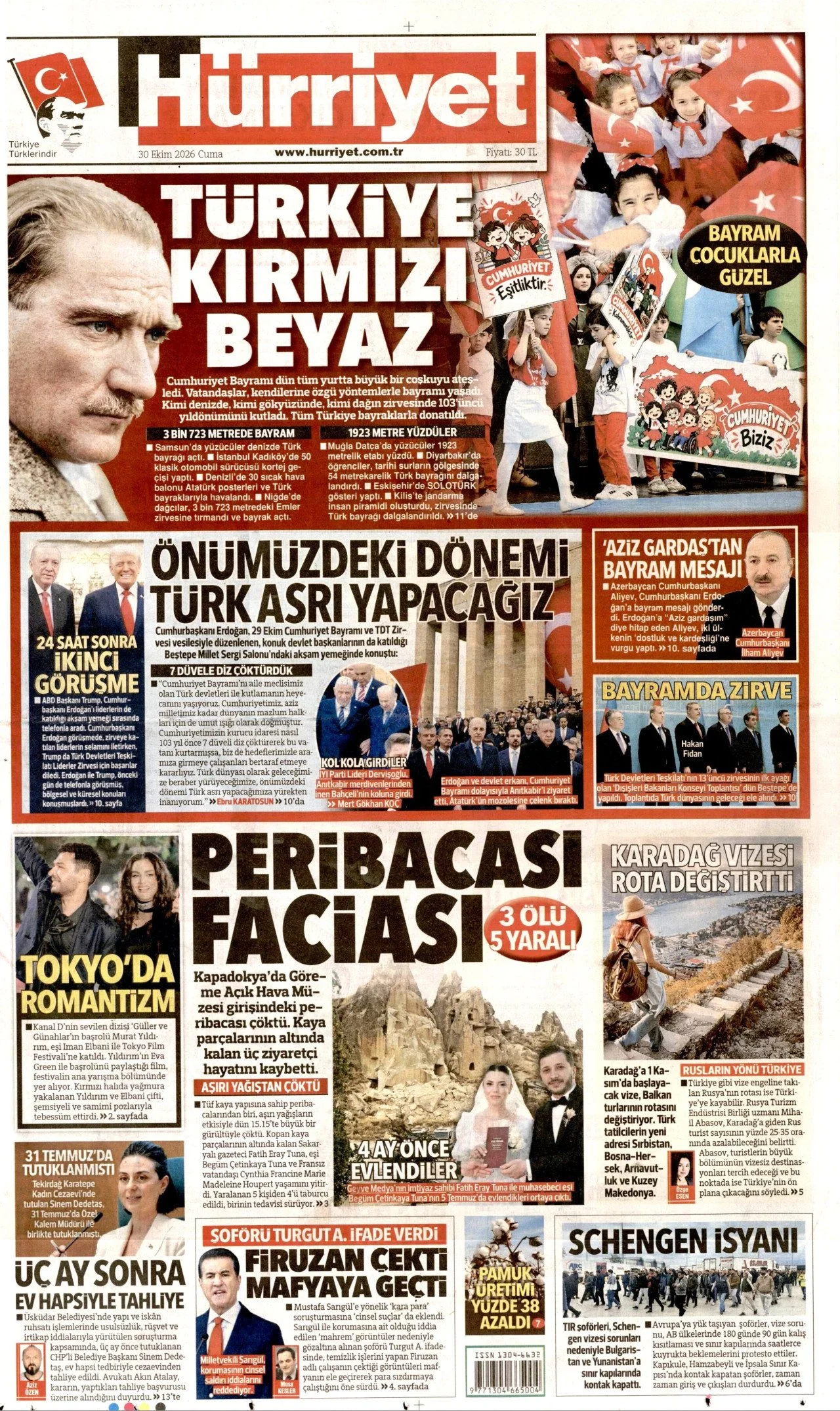 Gazete Manşetleri - 30 Ekim 2026 - 50
