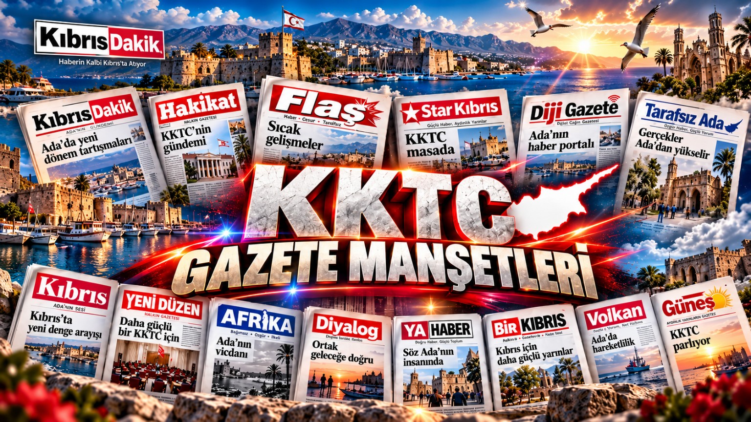 Kıbrıs Dakik Gazete Manşetleri