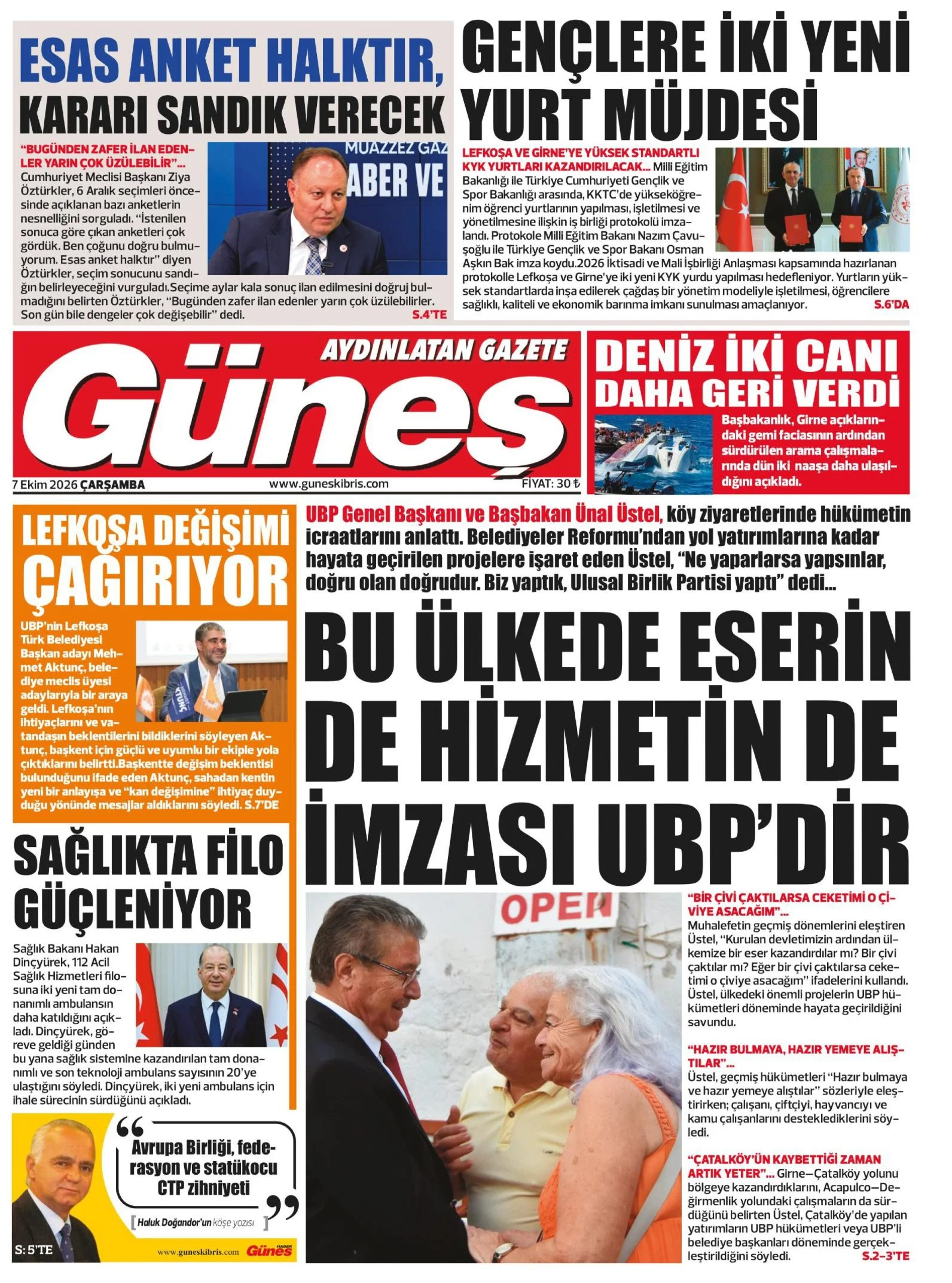 Gazete Manşetleri - 7 Ekim 2026 - 6