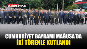 MAĞUSA’DA CUMHURİYET BAYRAMI TÖRENLERLE KUTLANDI