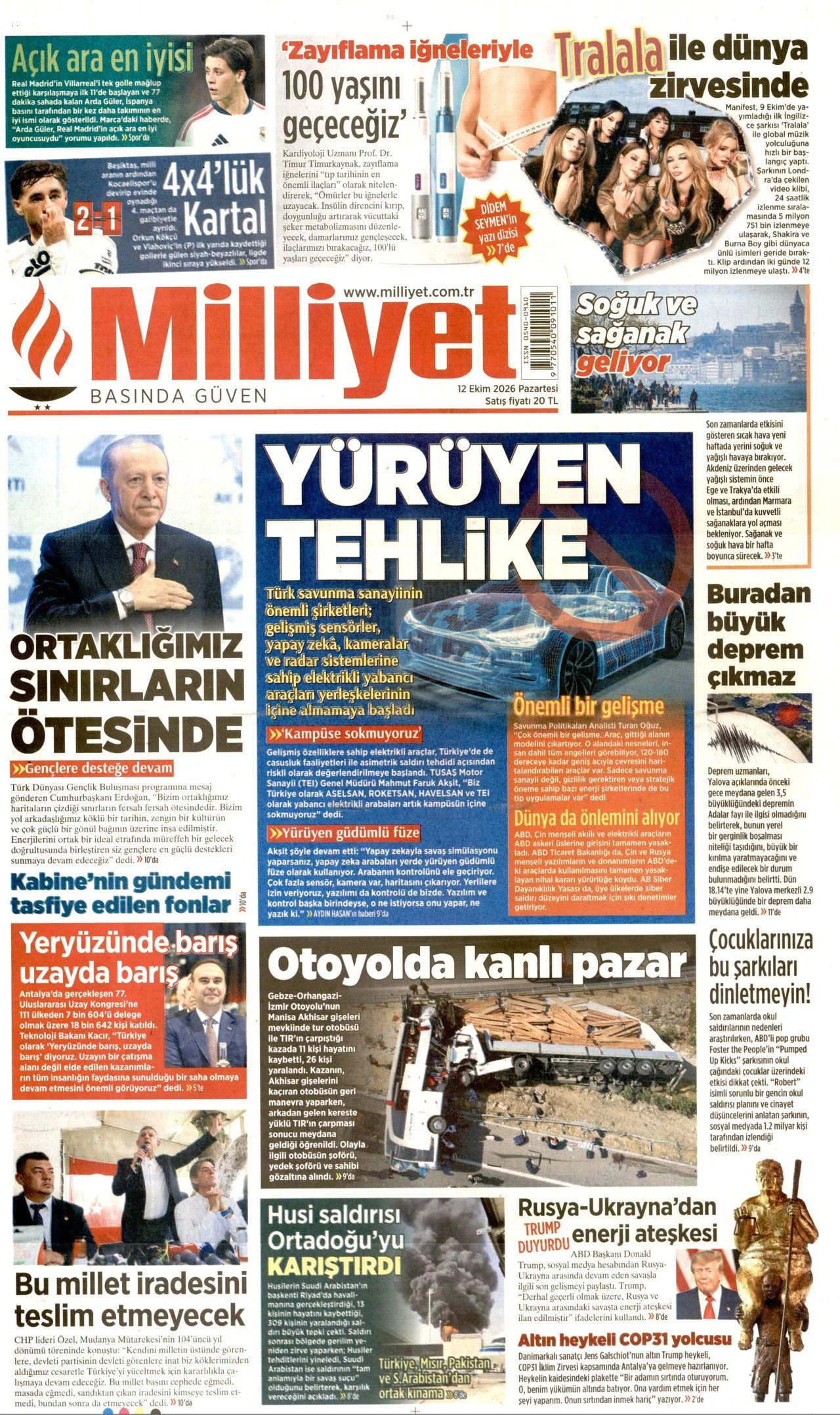 Gazete Manşetleri- 12 Ekim 2026 - 33