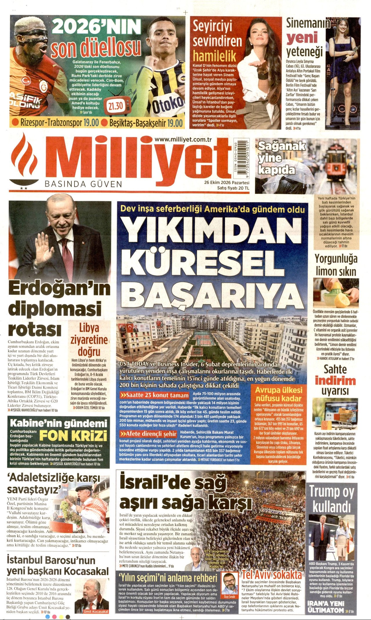 Gazete Manşetleri - 26 Ekim 2026 - 43