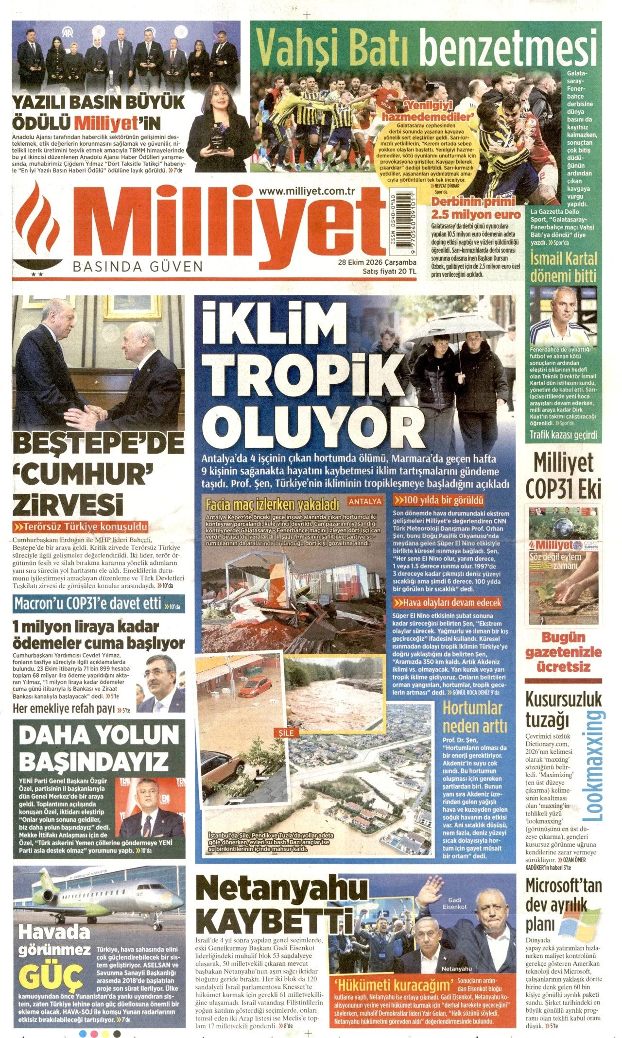 Gazete Manşetleri - 28 ekim 2026 - 39
