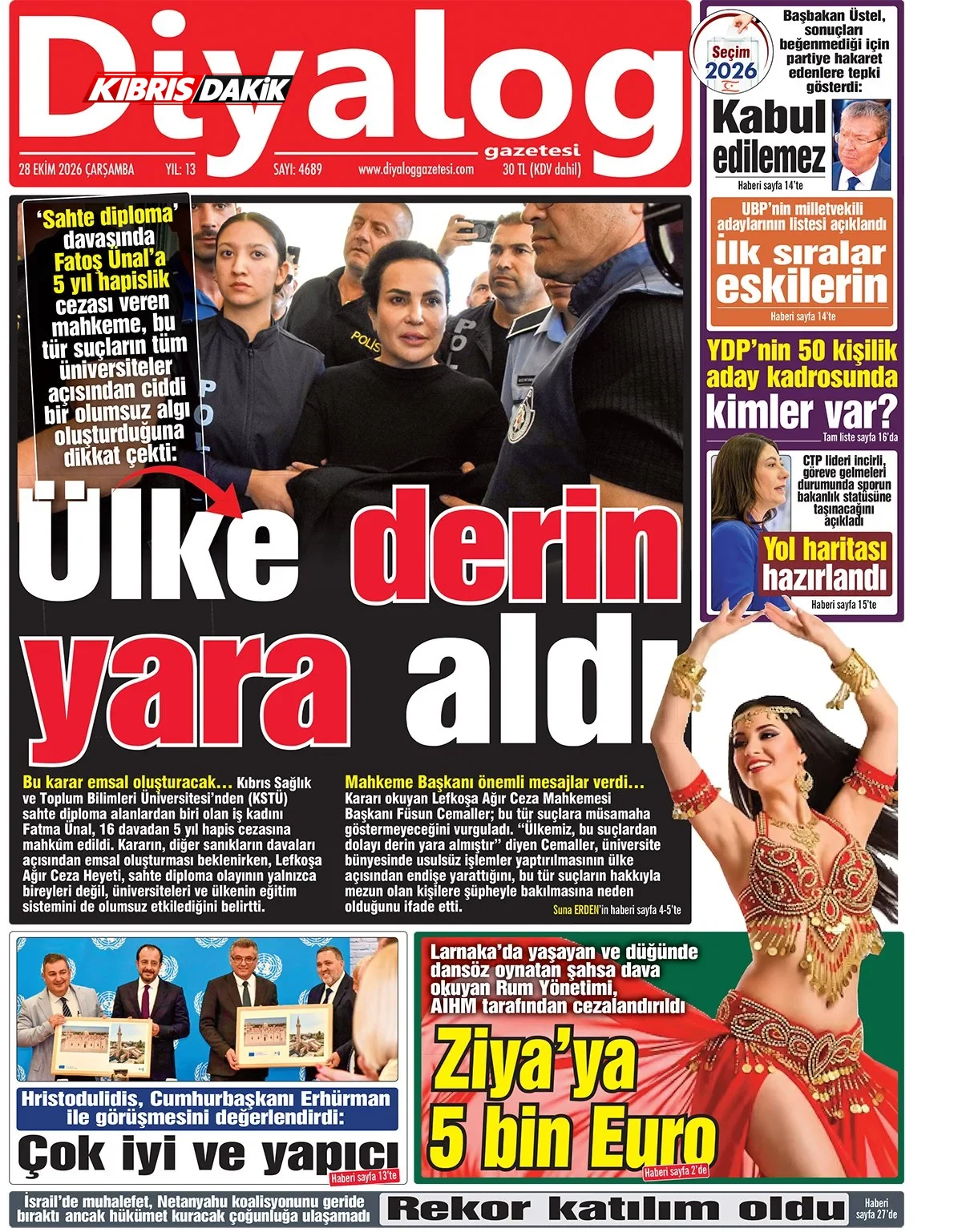 Gazete Manşetleri - 28 ekim 2026 - 1
