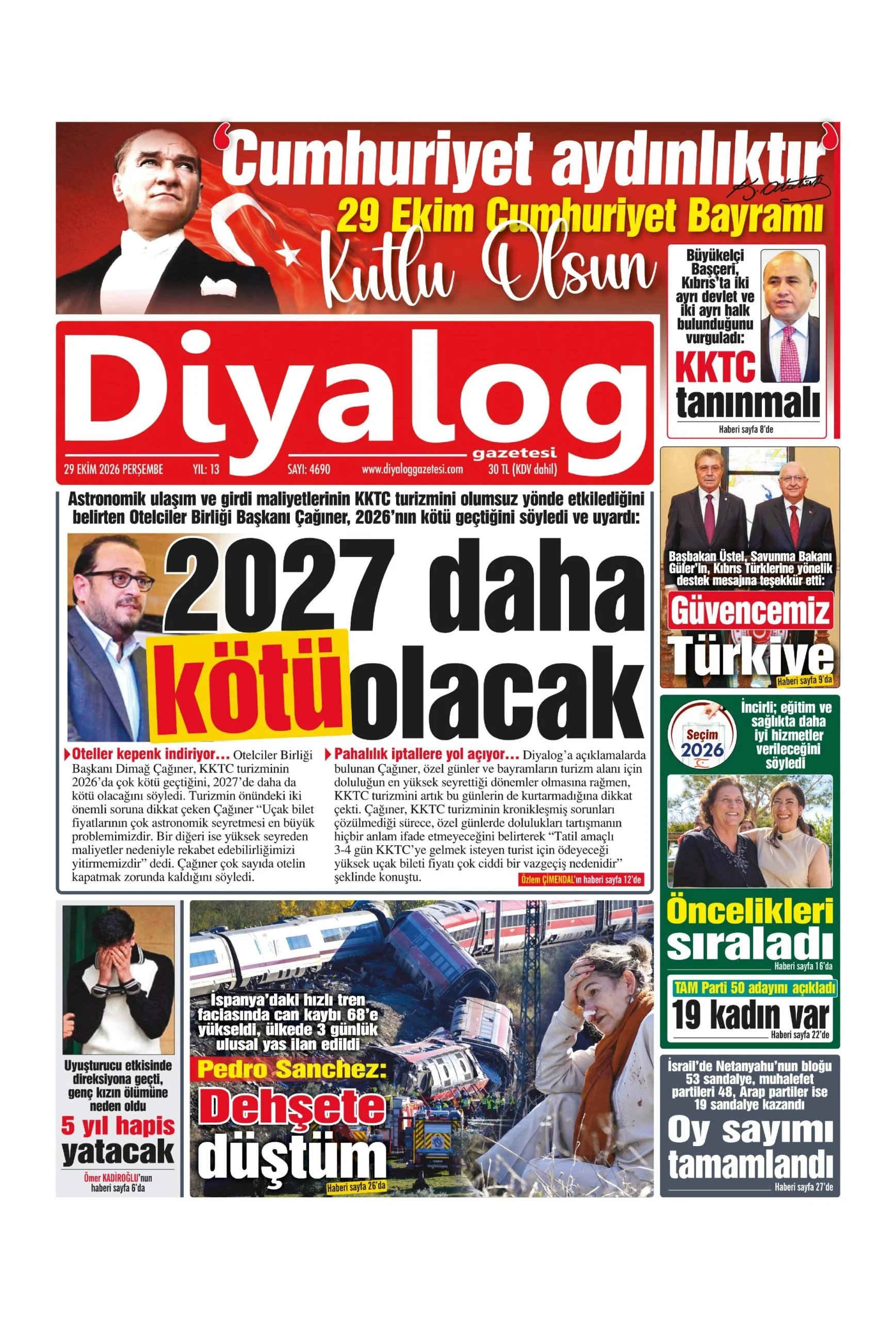 Gazete Manşetleri - 29 Ekim 2026 - 11