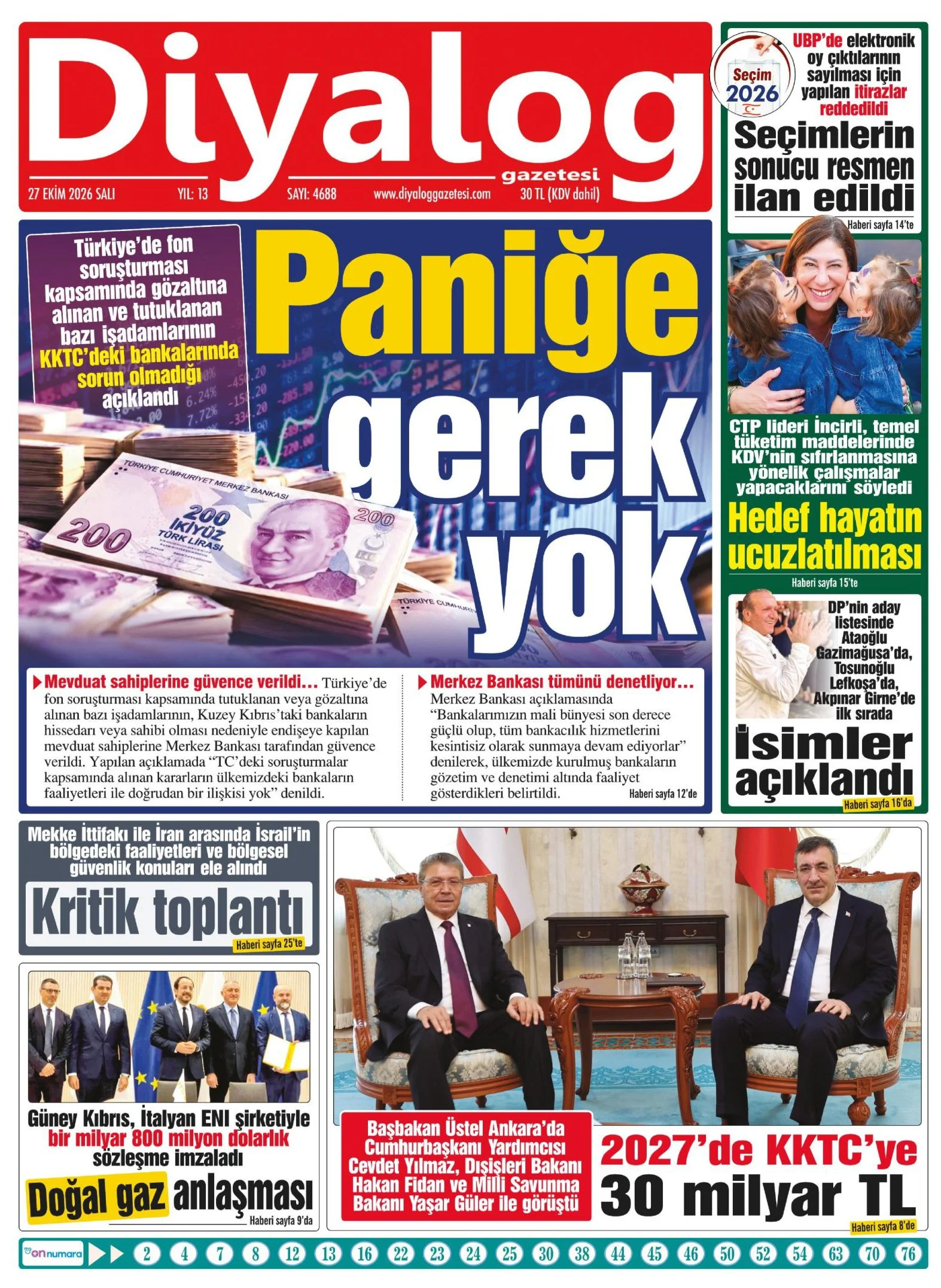 Gazete Manşetleri - 27 Ekim 2026 - 12