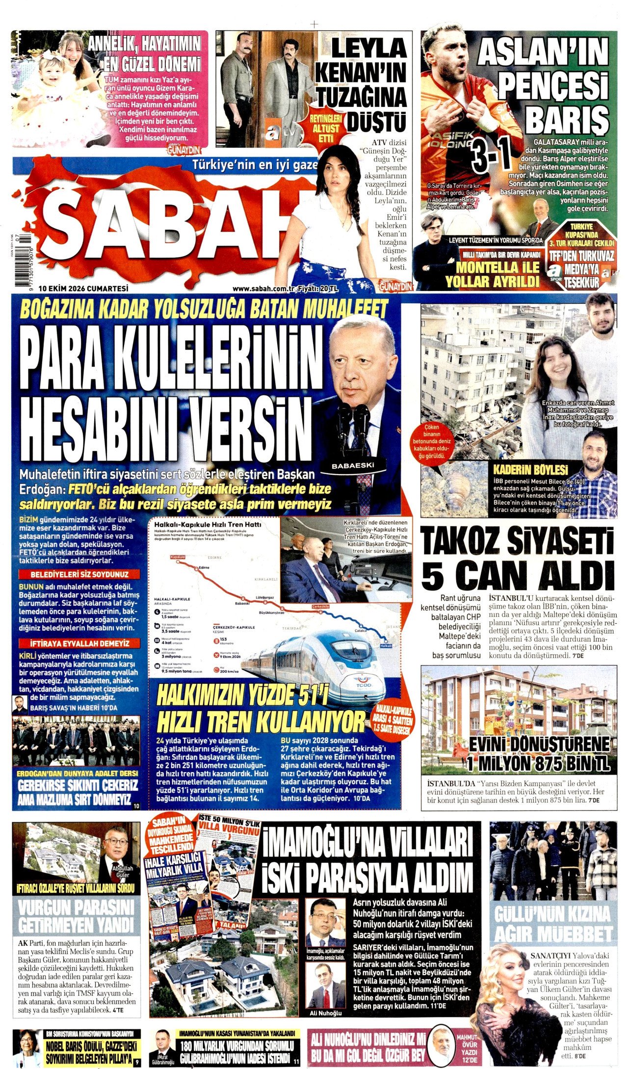 Gazete Manşetleri - 10 Ekim 2026 - 31