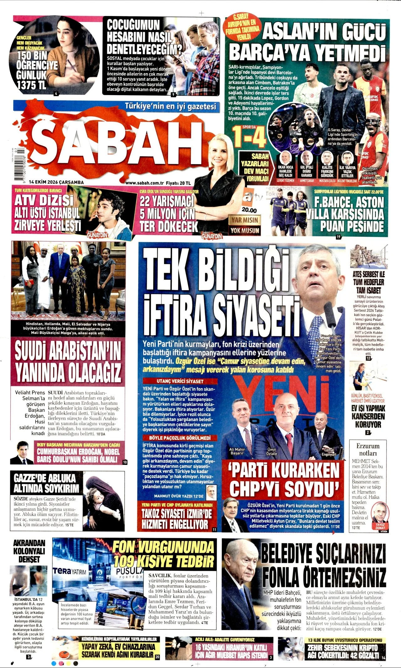Gazete Manşetleri - 14 Ekim 2026 - 45