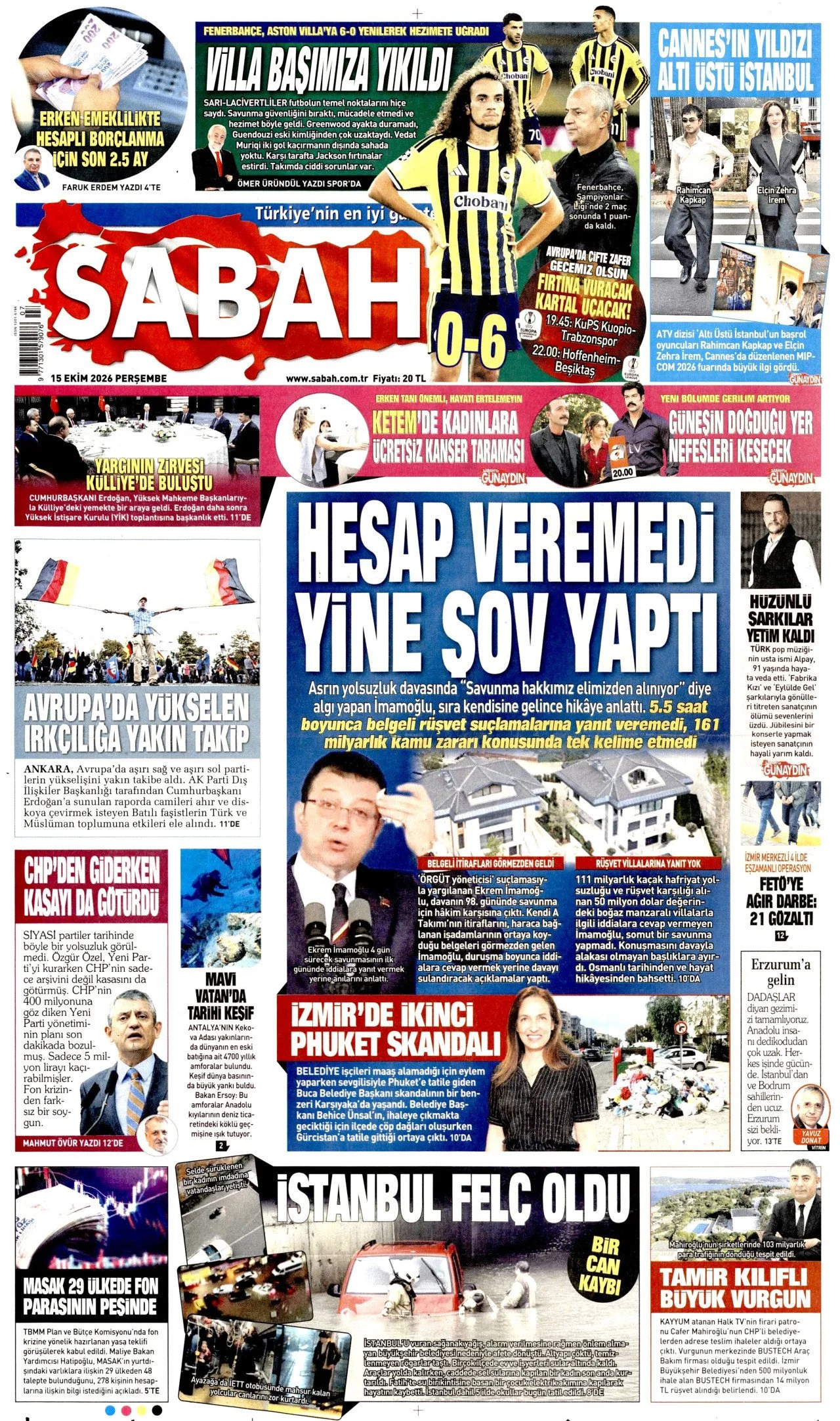 Gazete Manşetleri - 15 Ekim 2026 - 45
