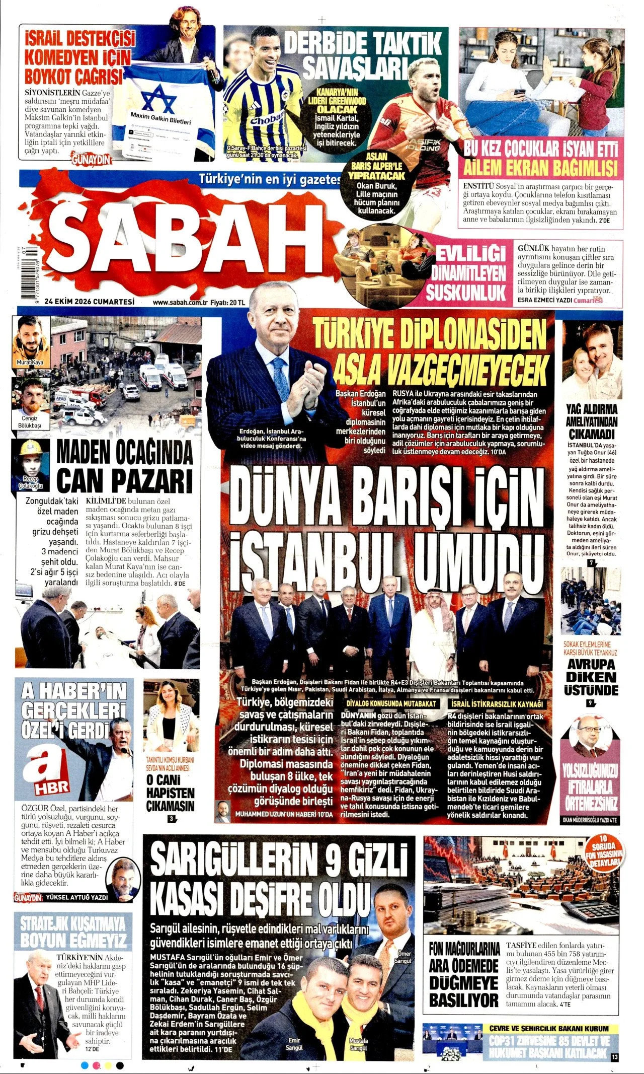 Gazete Manşetleri - 24 Ekim 2026 - 32