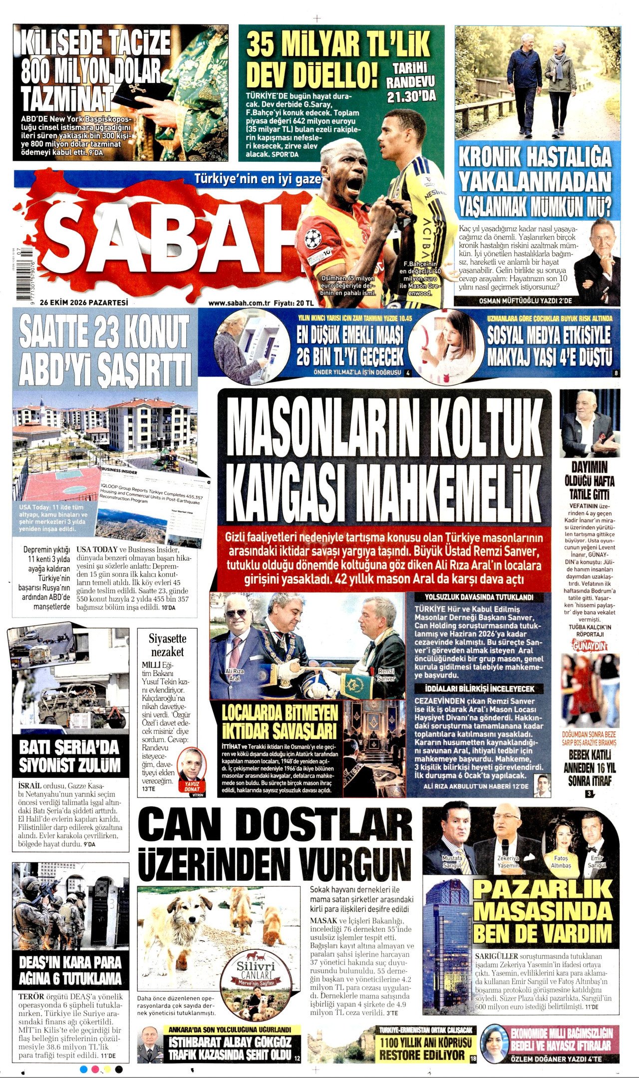 Gazete Manşetleri - 26 Ekim 2026 - 45