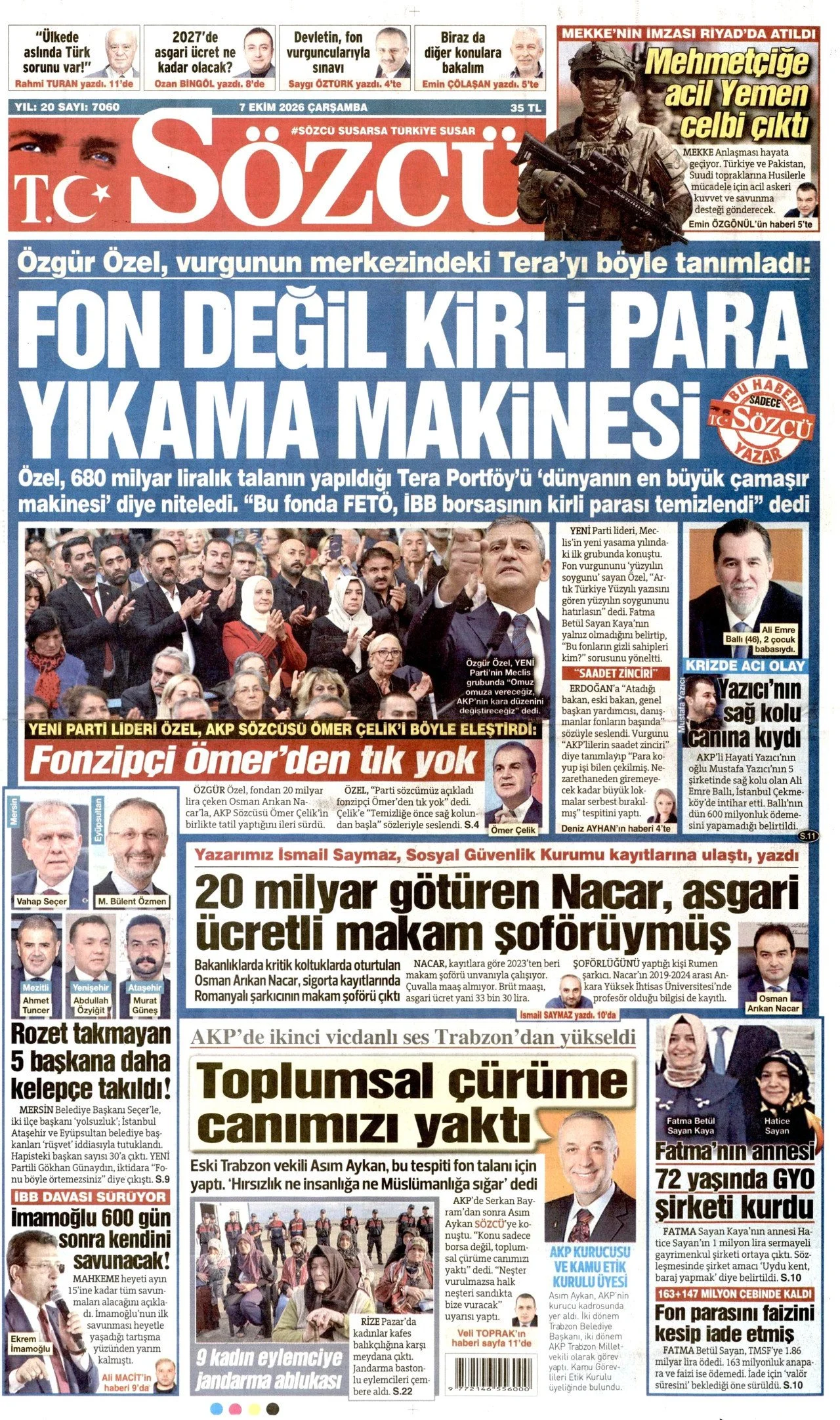 Gazete Manşetleri - 7 Ekim 2026 - 43