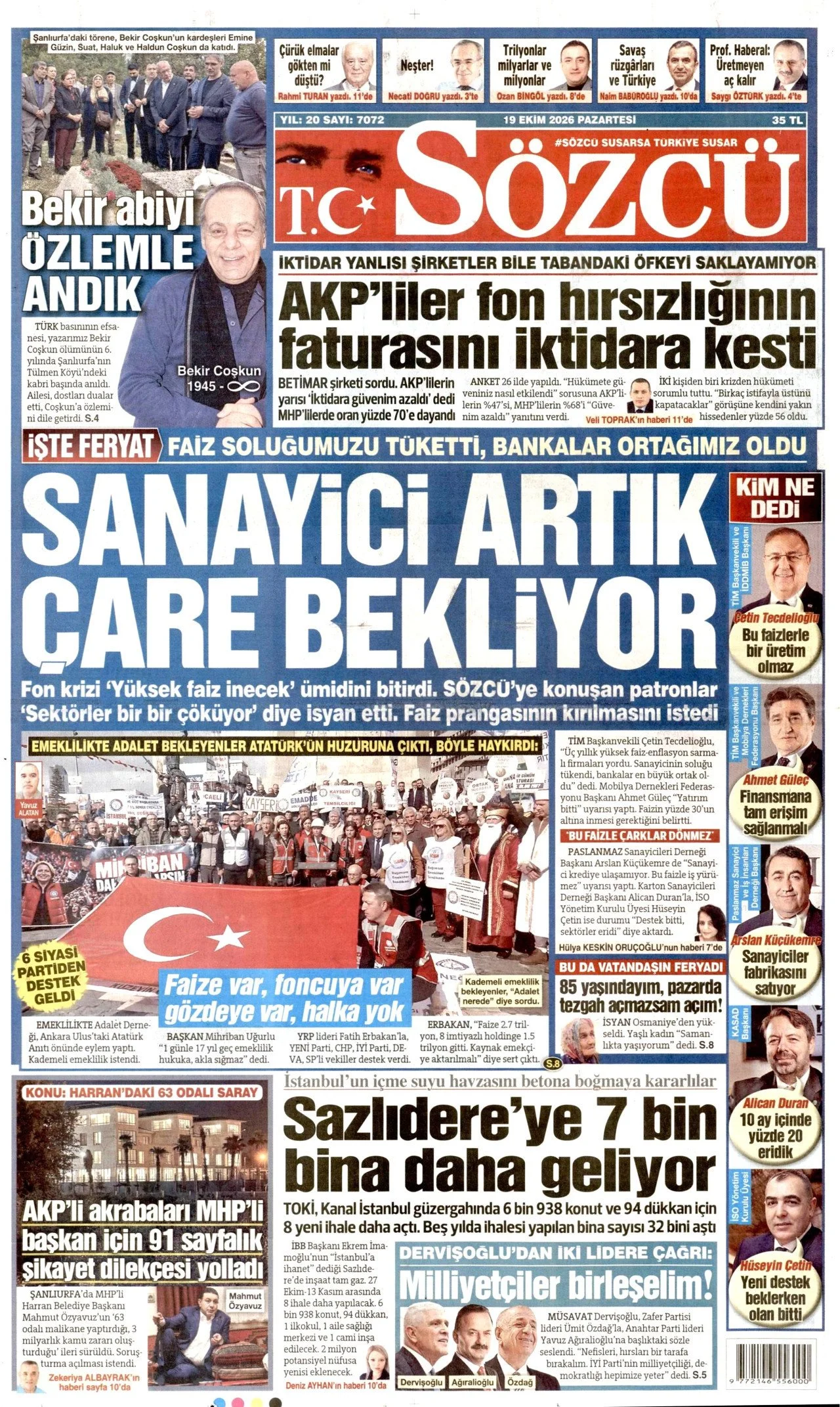 Gazete Manşetleri - 19 Ekim 2026 - 48