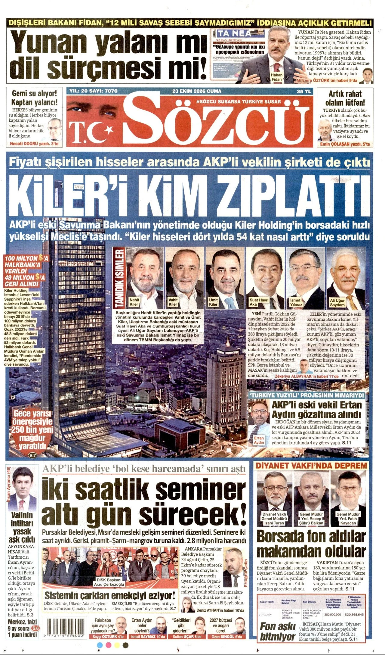 Gazete Manşetleri - 23 Ekim 2024 - 45