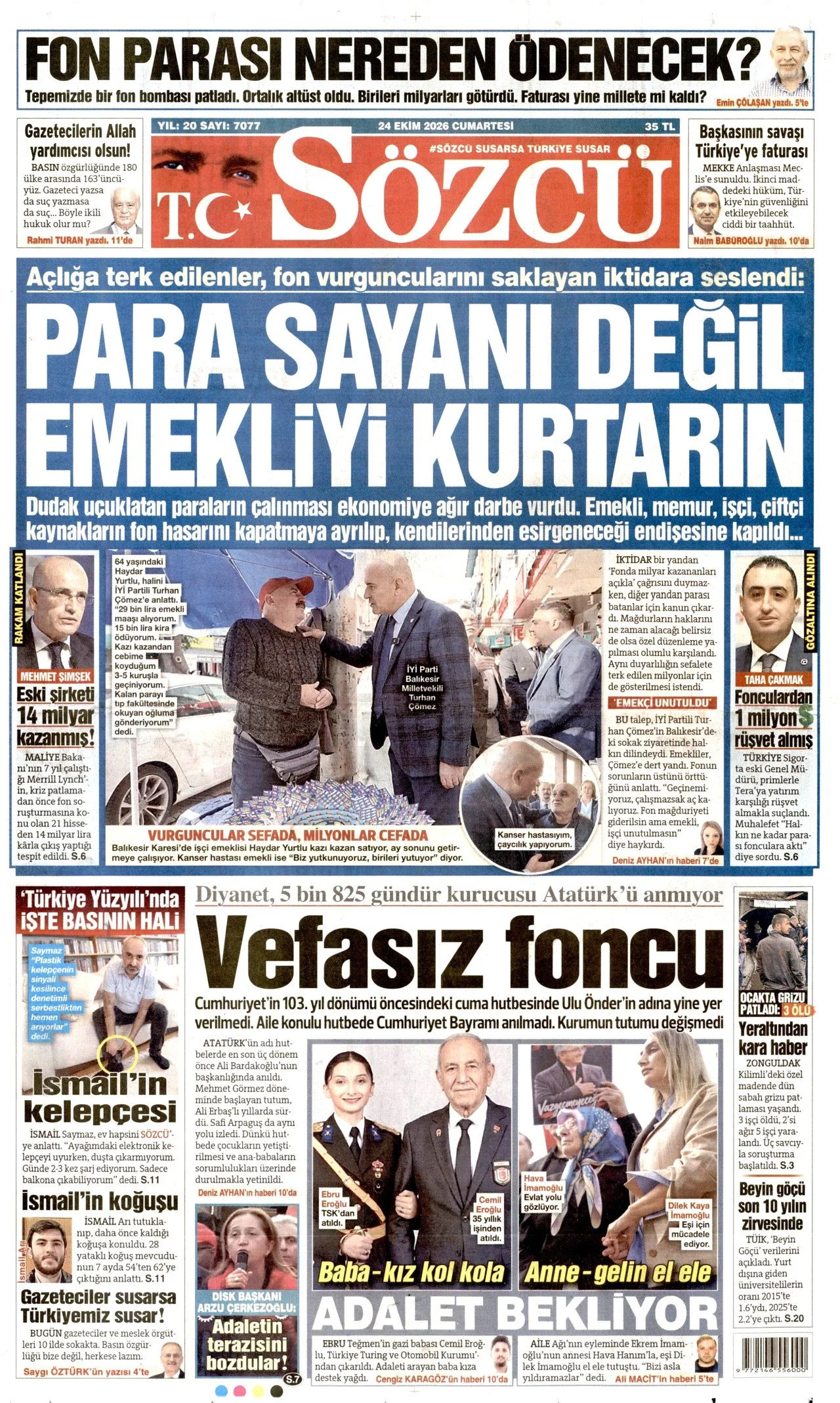 Gazete Manşetleri - 24 Ekim 2026 - 33