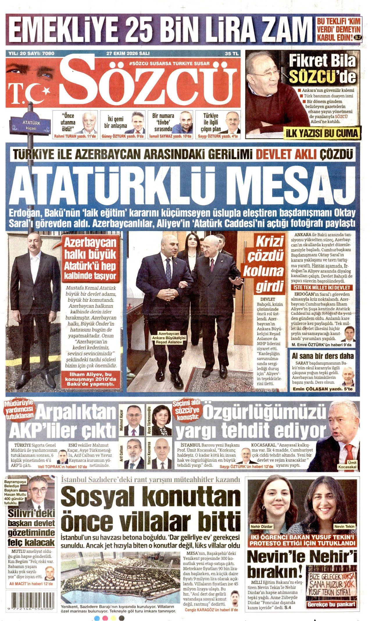 Gazete Manşetleri - 27 Ekim 2026 - 43