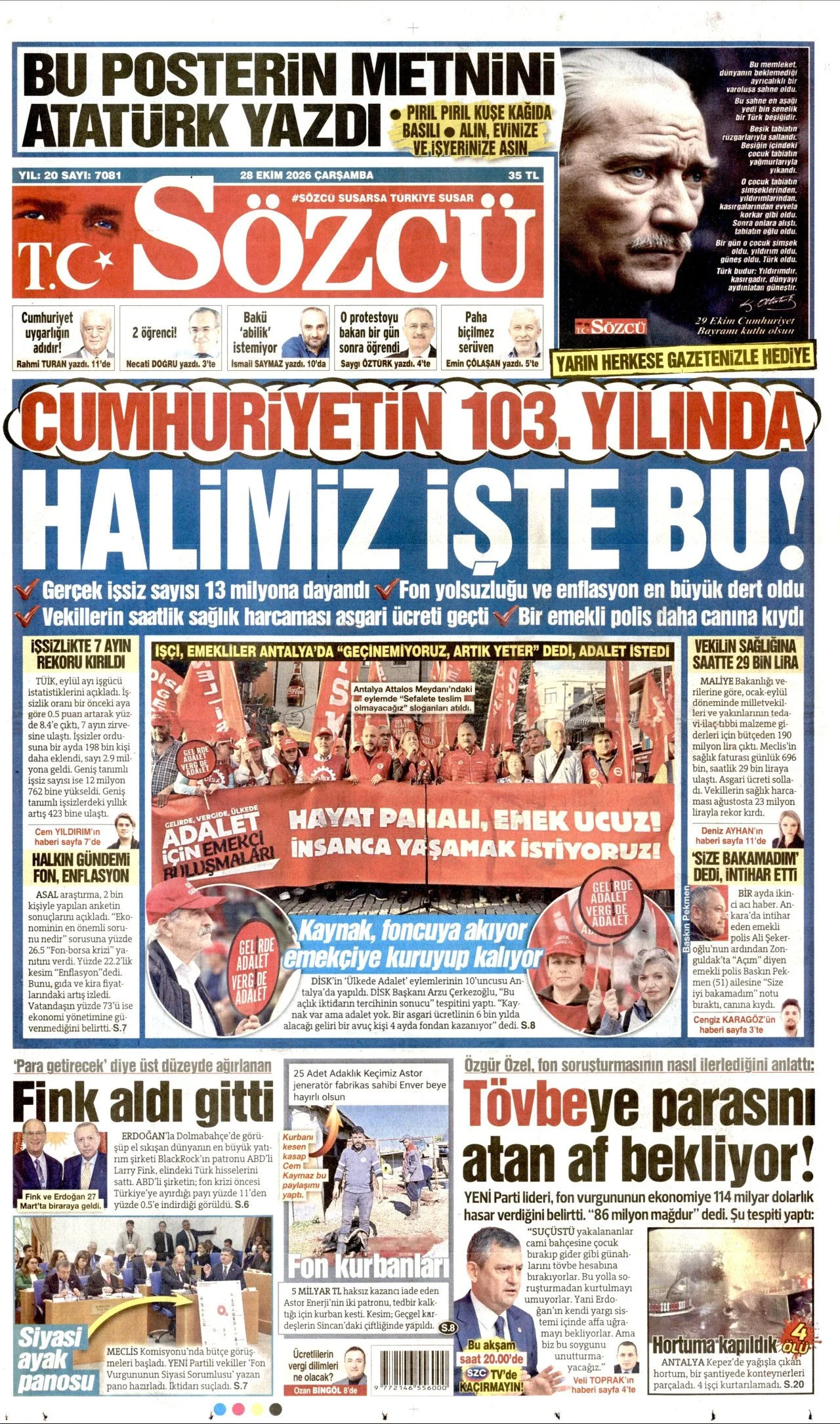 Gazete Manşetleri - 28 ekim 2026 - 42