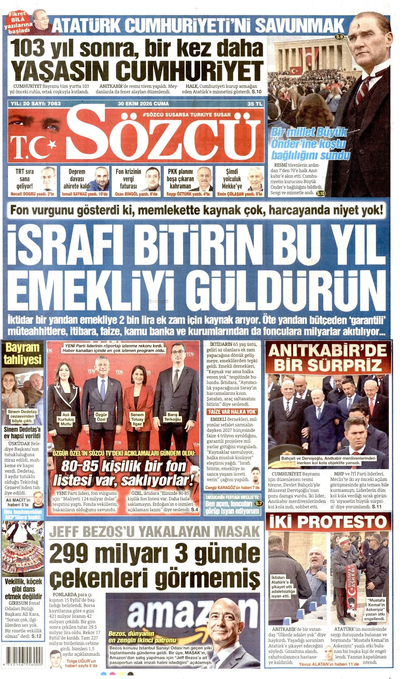 Gazete Manşetleri - 30 Ekim 2026 - 52