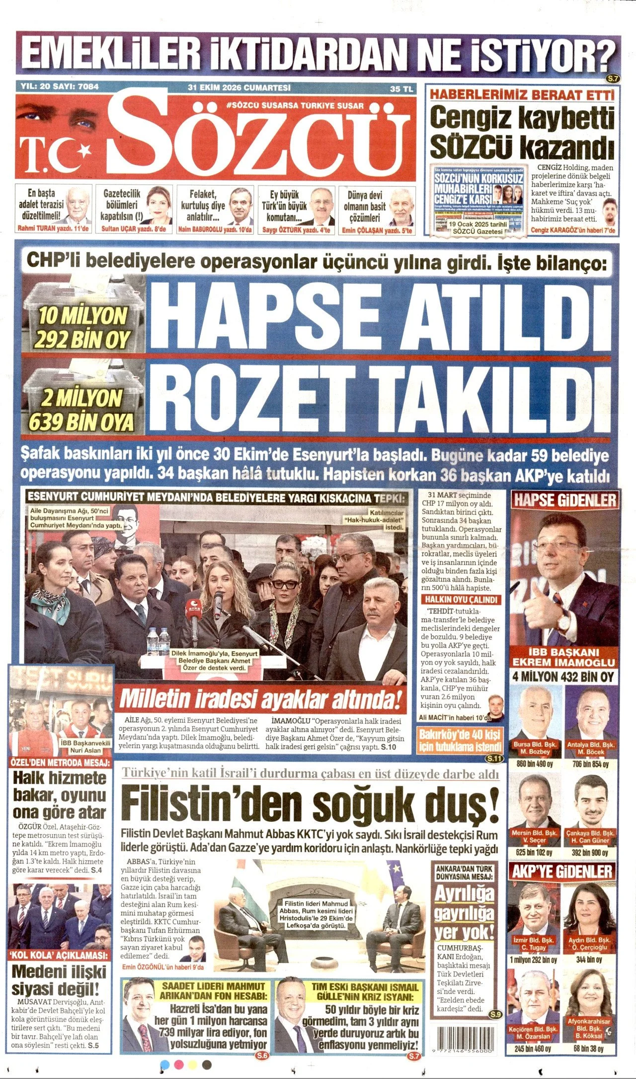 Gazete Manşetleri - 31 Ekim 2026 - 41